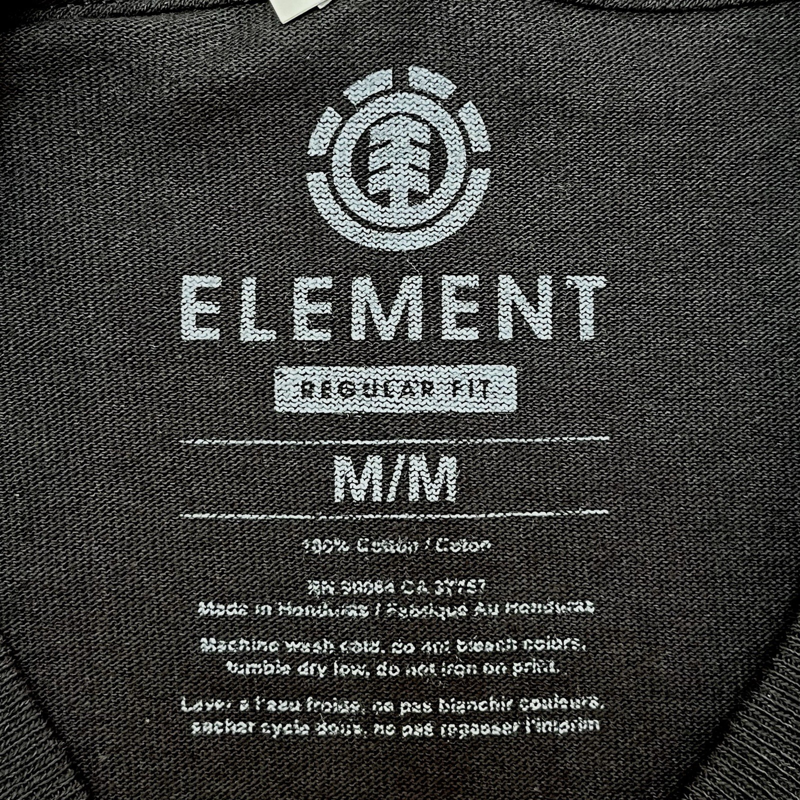 ELEMENT T-Shirt Mens Medium M Black Alignment Graphic Gradient Logo Skate NWT