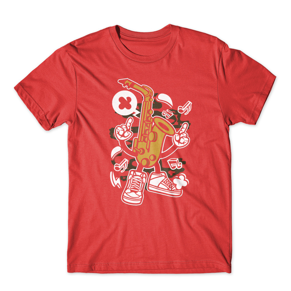 Saxophone T-Shirt 100% Cotton Premium Tee New