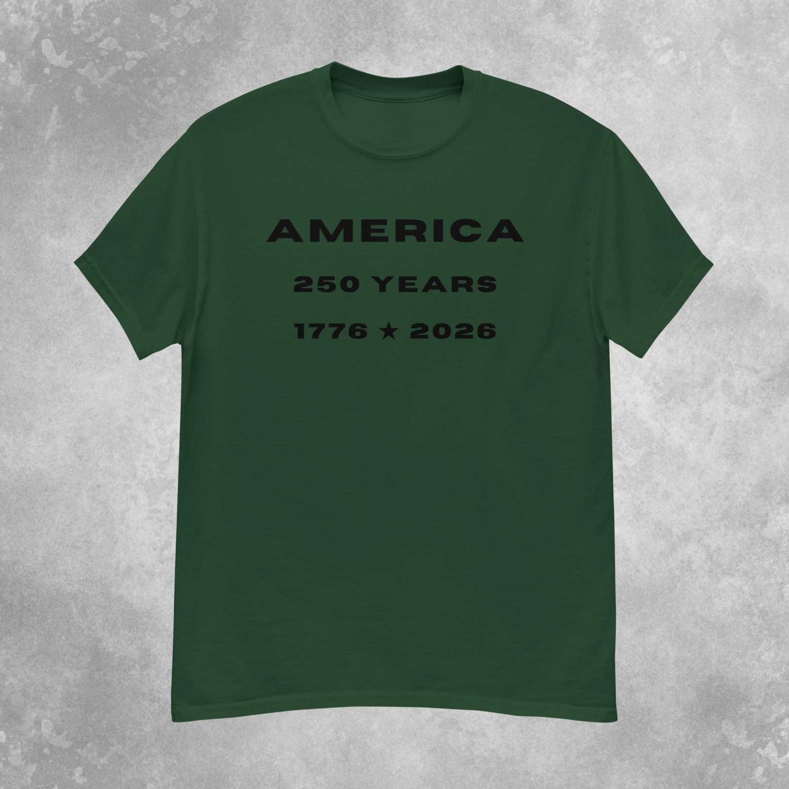 America 250th Anniversary T-Shirt Mens S-2XL (Neutral Color Pack)