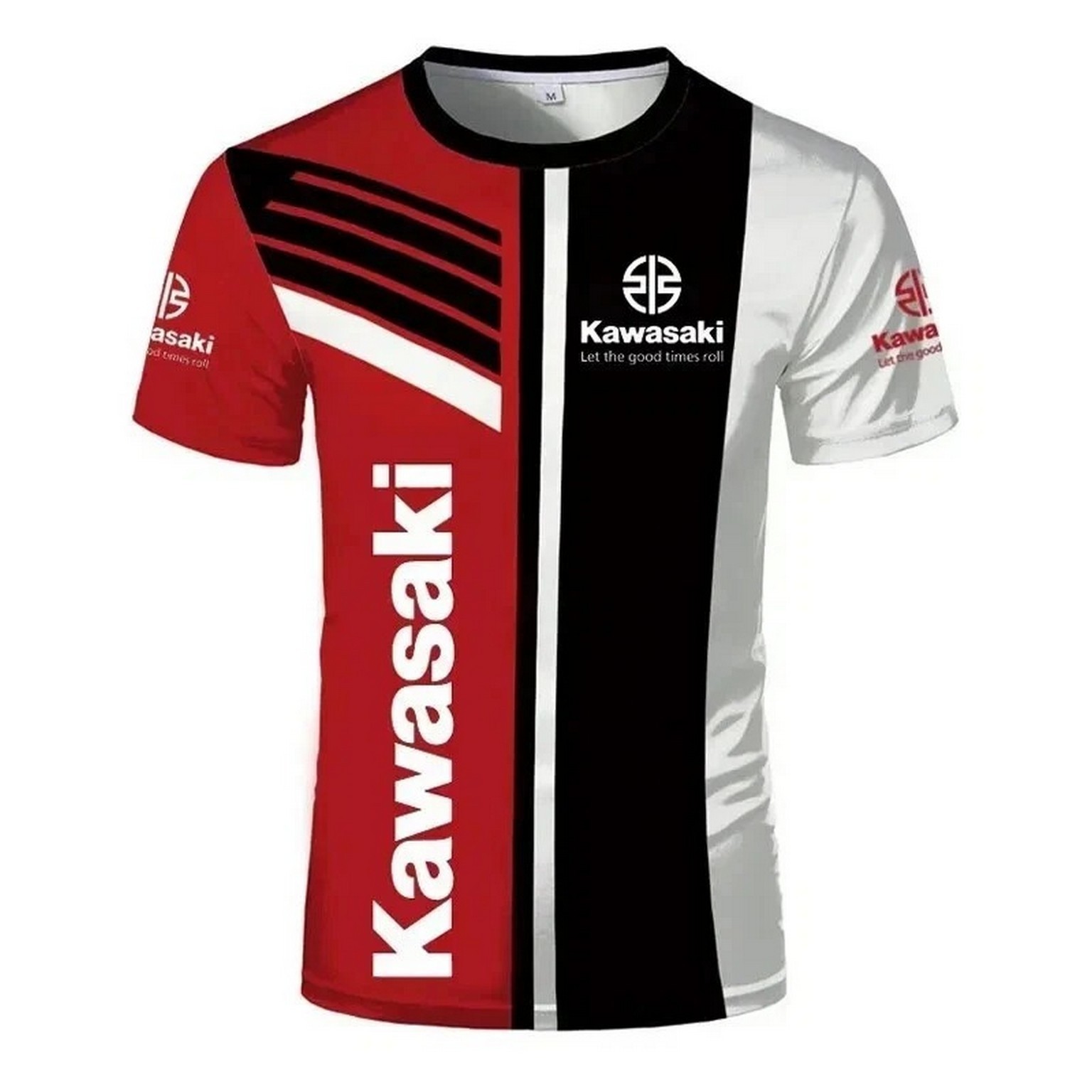 Hot Kawasaki Motorcycle Racing 3D Printed Men&rsquo;s T-shirt Quick Drying S-5XL