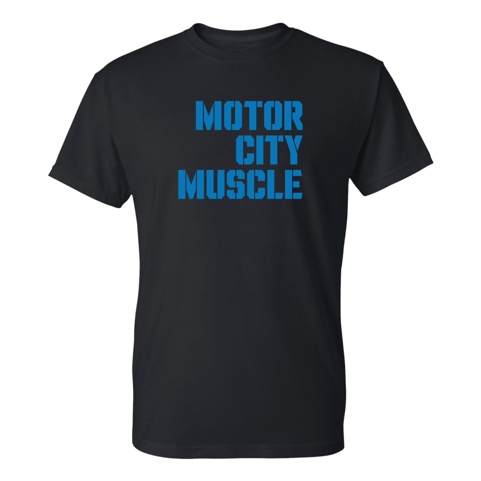 Motor City Muscle – Detroit City Michigan T-Shirt – Black