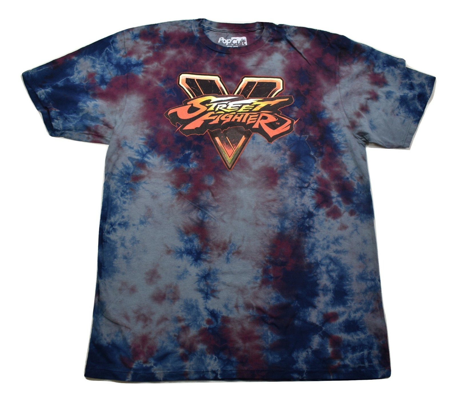 Pop Cult Mens Street Fighter Tie Dye Shirt New XL, 2XL