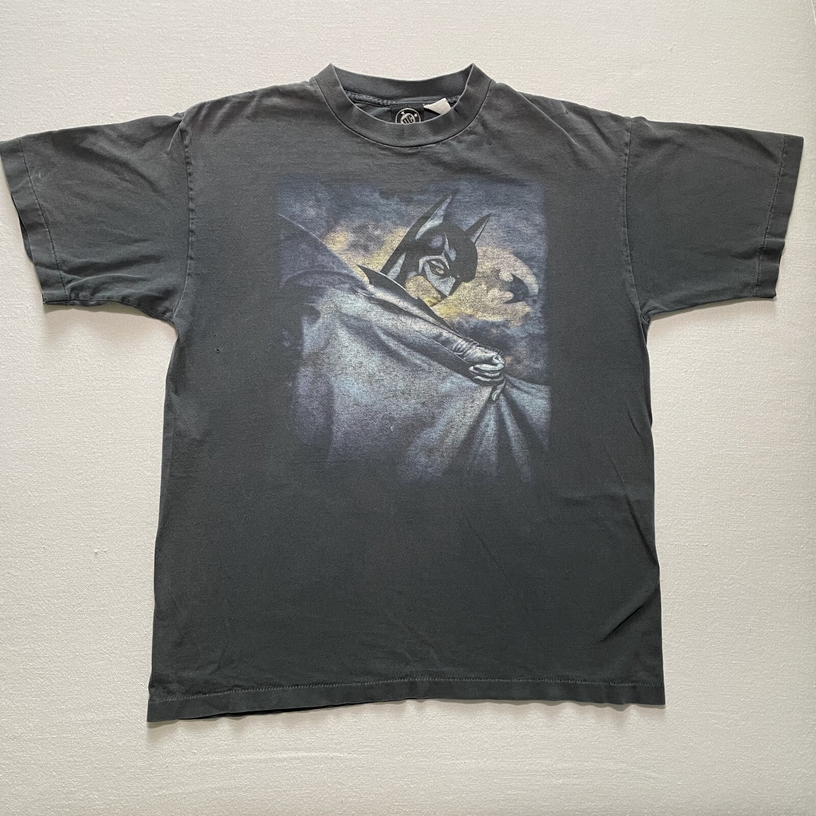 Vintage Batman Forever Movie Promo Shirt Mens XL Single Stitch Faded DC USA 90s
