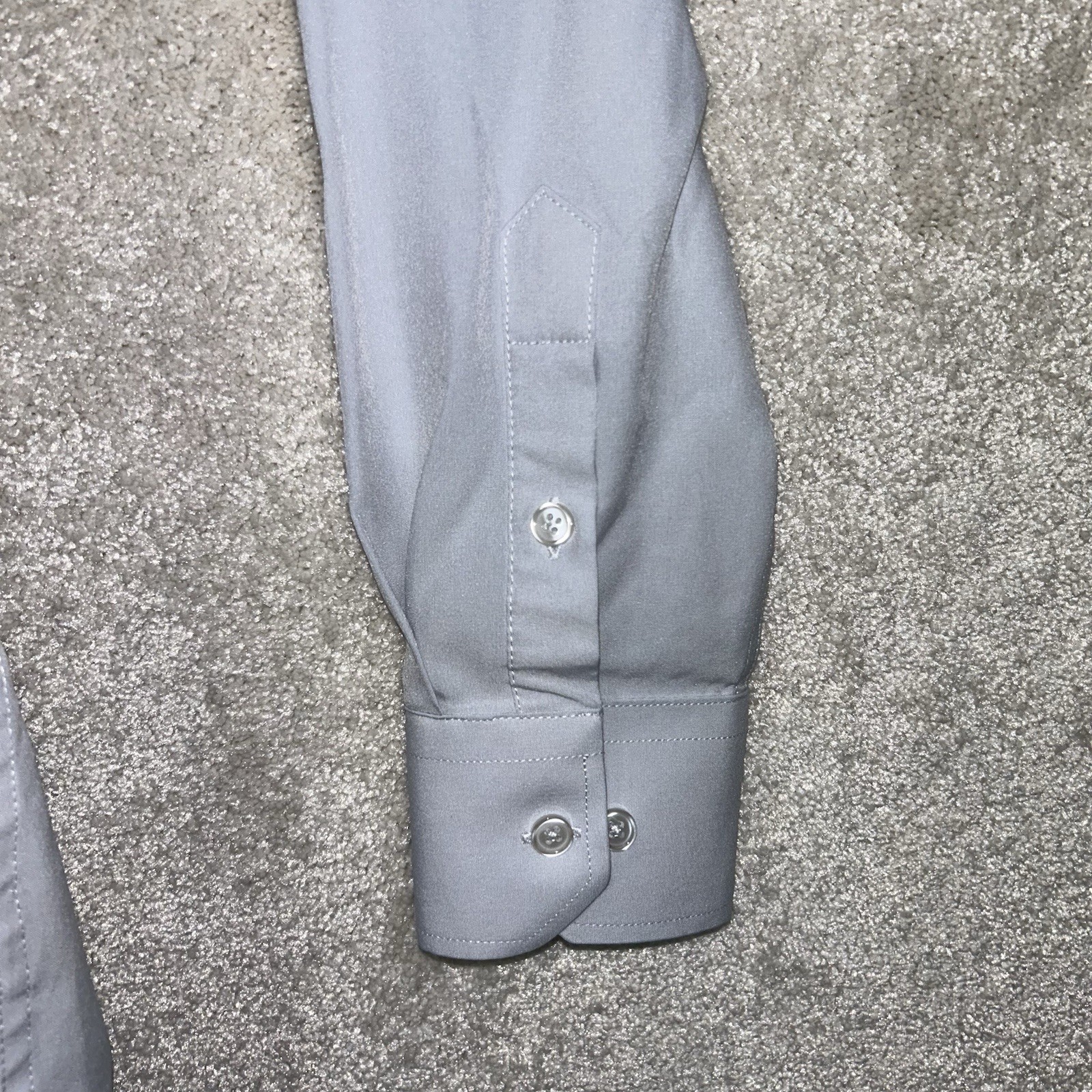 State & Liberty Athletic The Javier Pale Blue Spread Collar Stretch Button Shirt