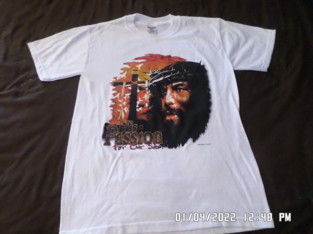 NEW T-Shirt: His Passion For Our Sins w/ Christ : Lots of sizes & colors S-5XL