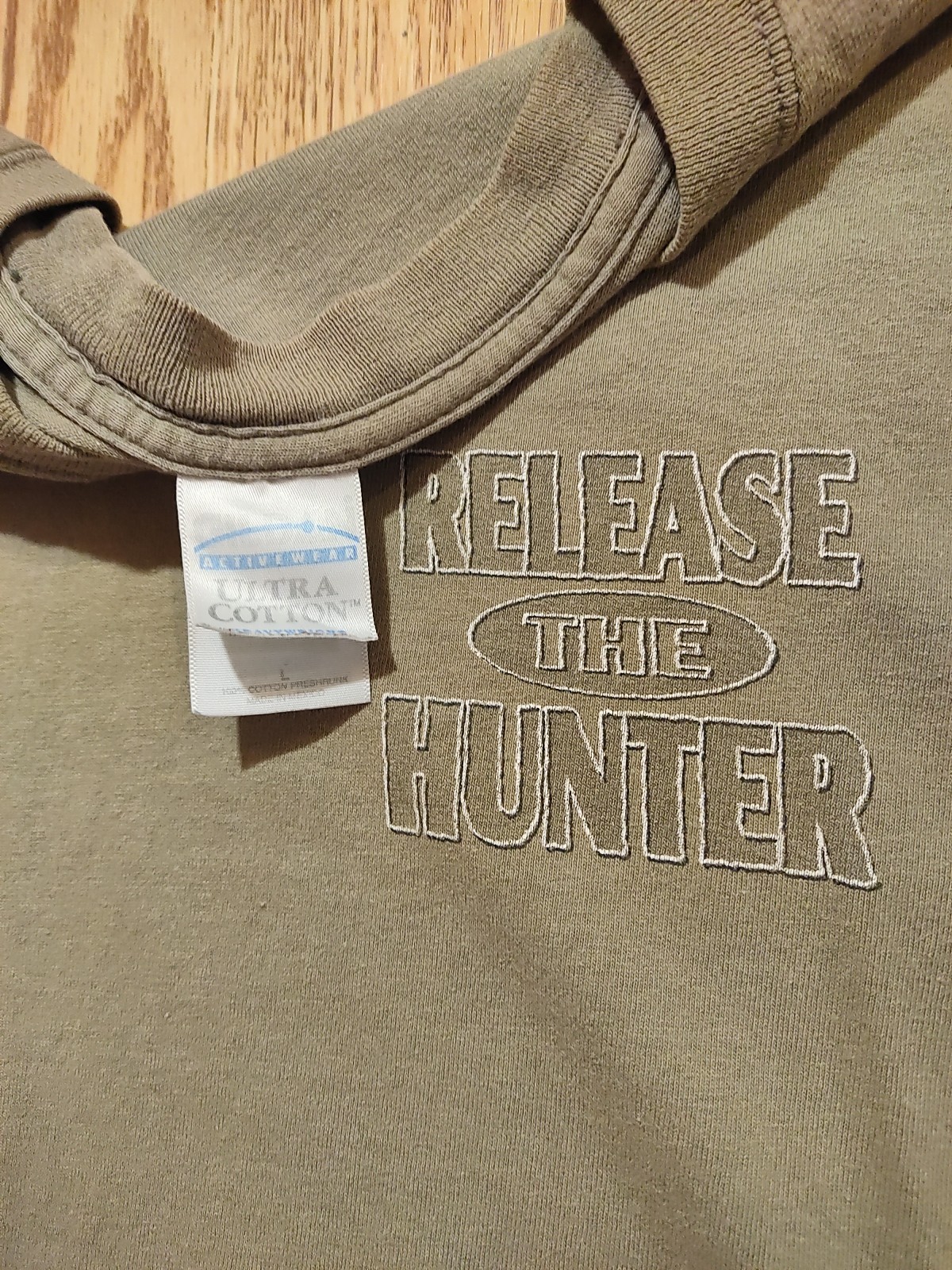 Vintage Y2K Camo Hunting Shirt Mens Large Green 2001 Buck Wear Hunter Crossbow