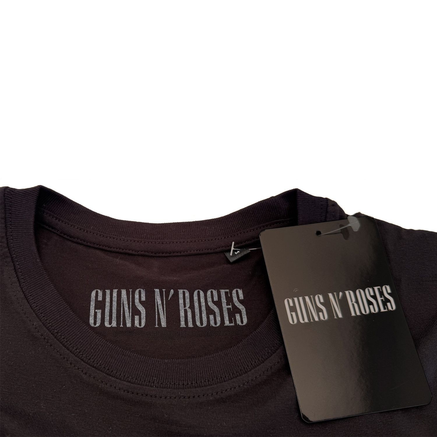 Guns N&rsquo; Roses Official Logo T-Shirt Jersey Original Black Rock T-Shirt