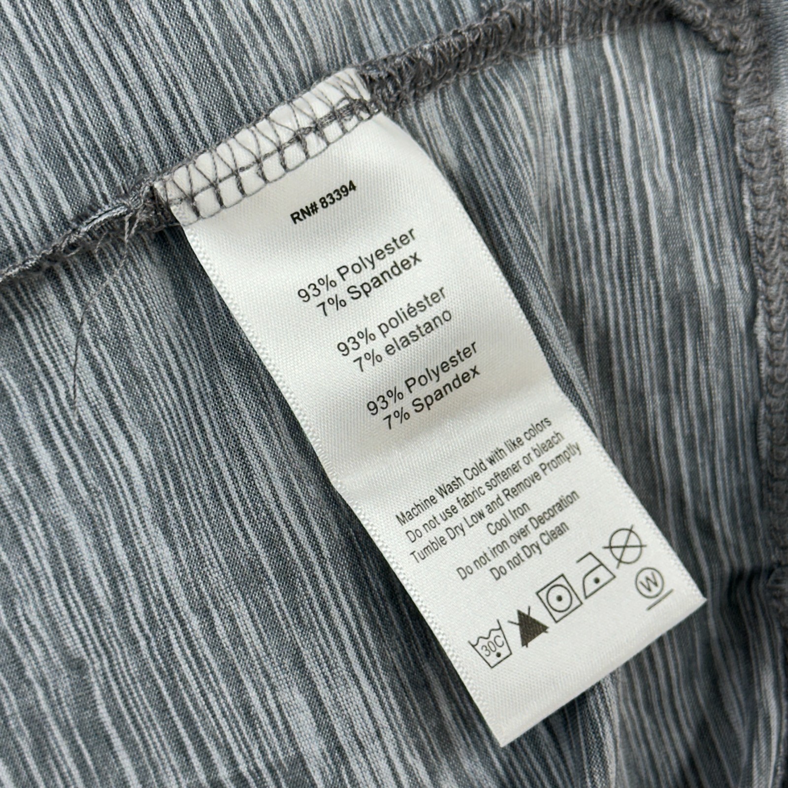NWT ASICS Men&rsquo;s Knit Spacedye SS Tee Small Gray Running Athletic MSRP $35