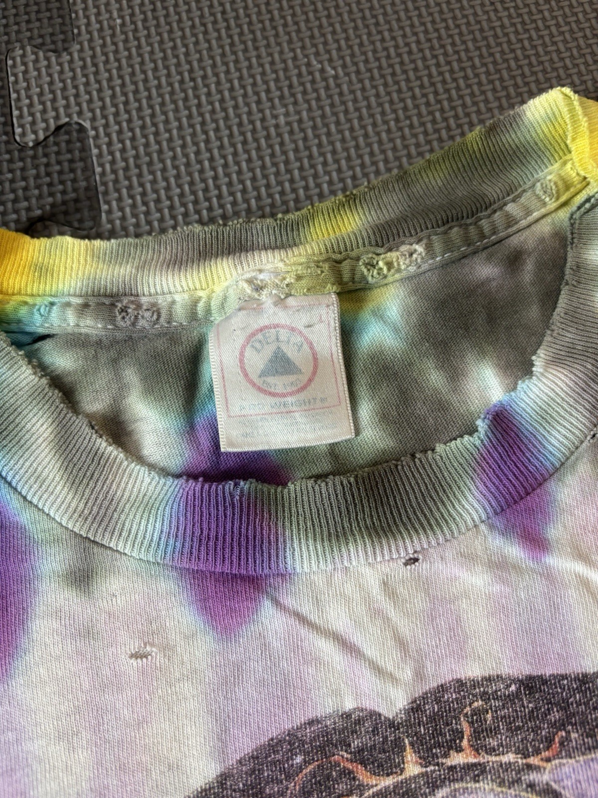 VINTAGE RARE Jimi Hendrix Tie-Dye Double-Sided Graphic Men&rsquo;s T-Shirt Size XL