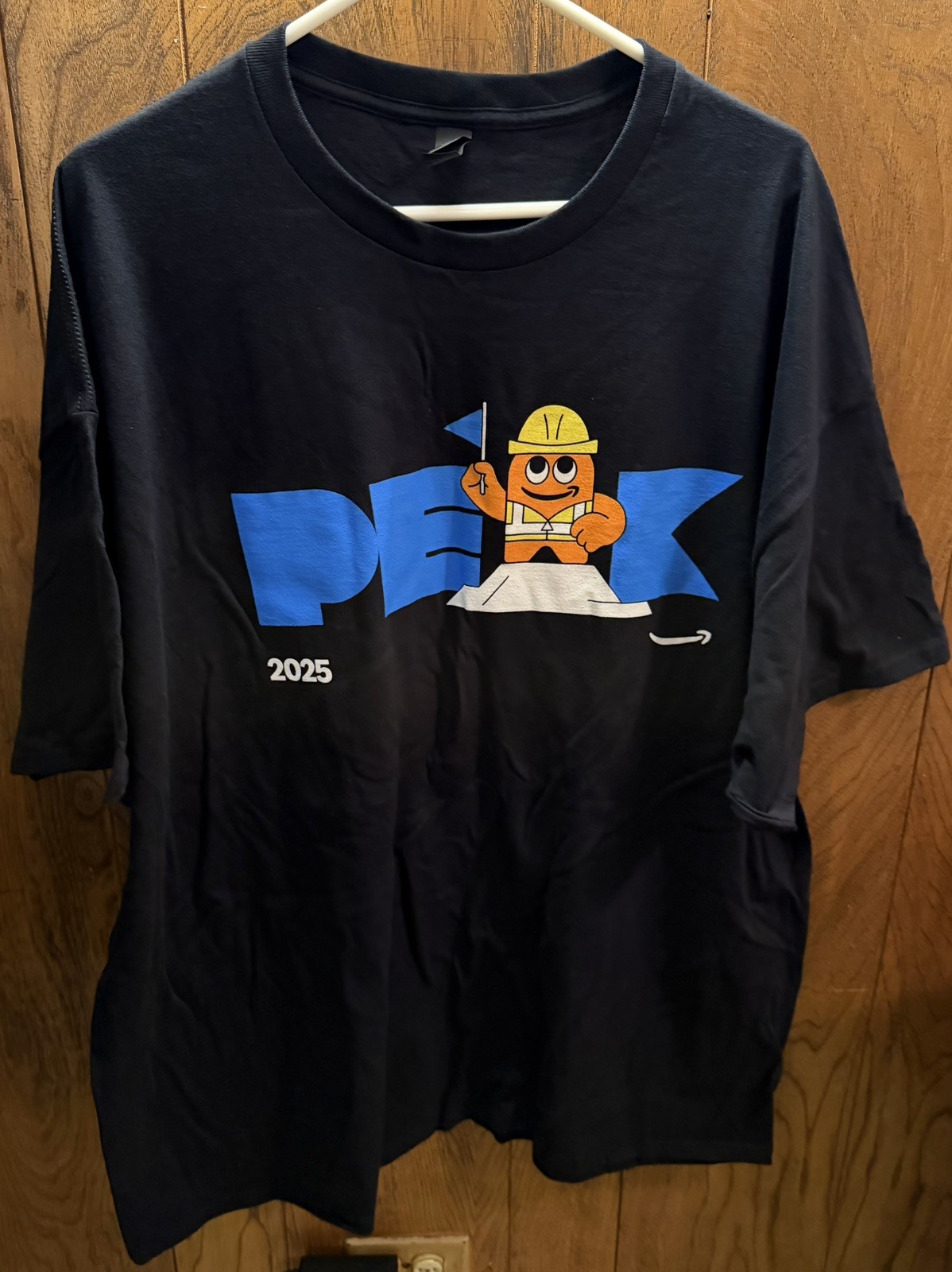 Amazon Logo Peak 2025 Black T-Shirt Size 3XL New