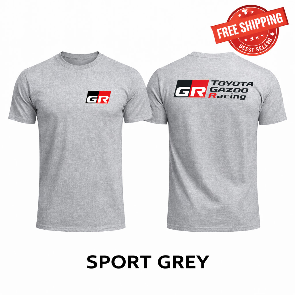 Toyota GR Racing Shirt Gazoo Motorsport Logo Tee JDM Car Fan Unisex Size S-4XL