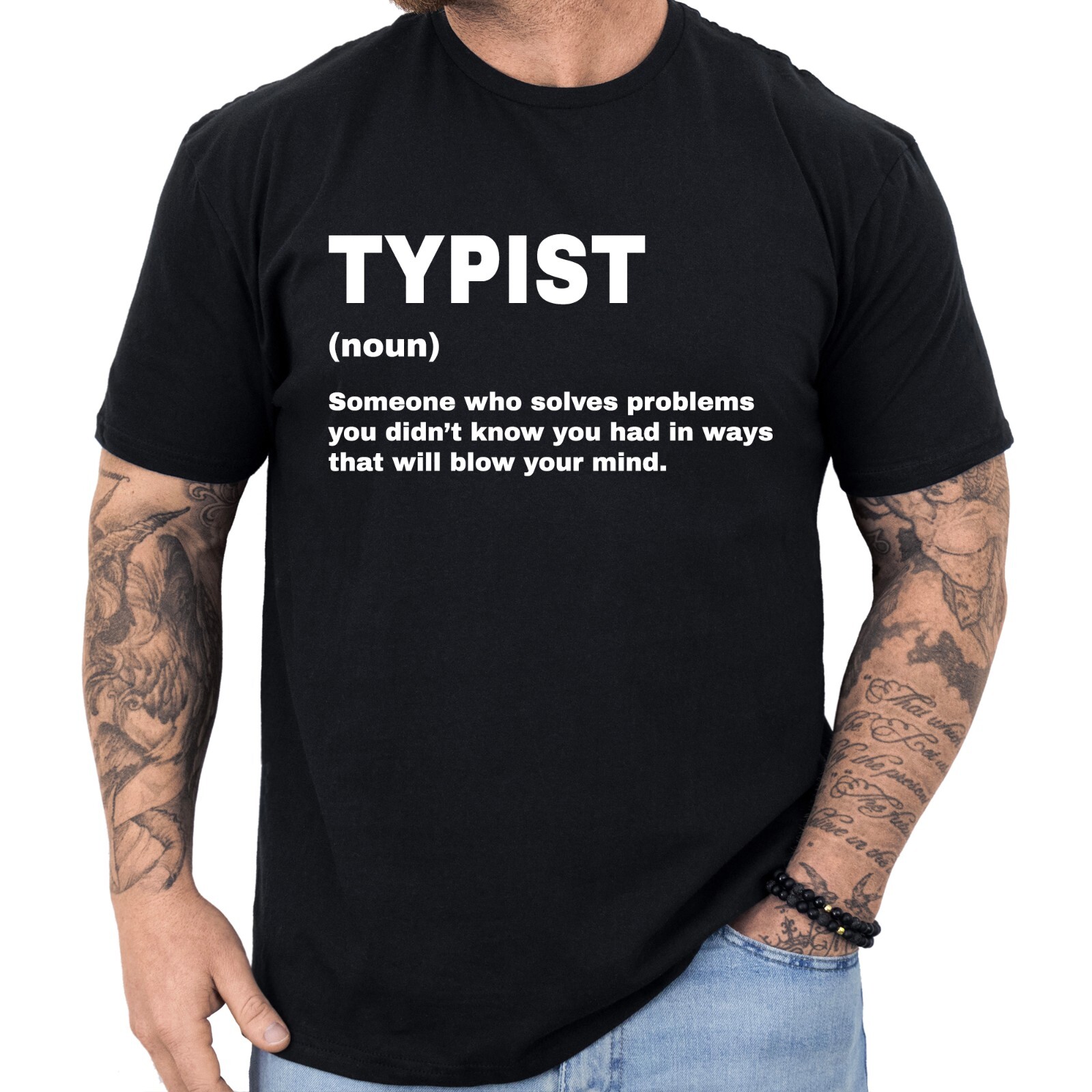 Typist Definition T-shirt Funny Gifts Profession Shirt Men & Women
