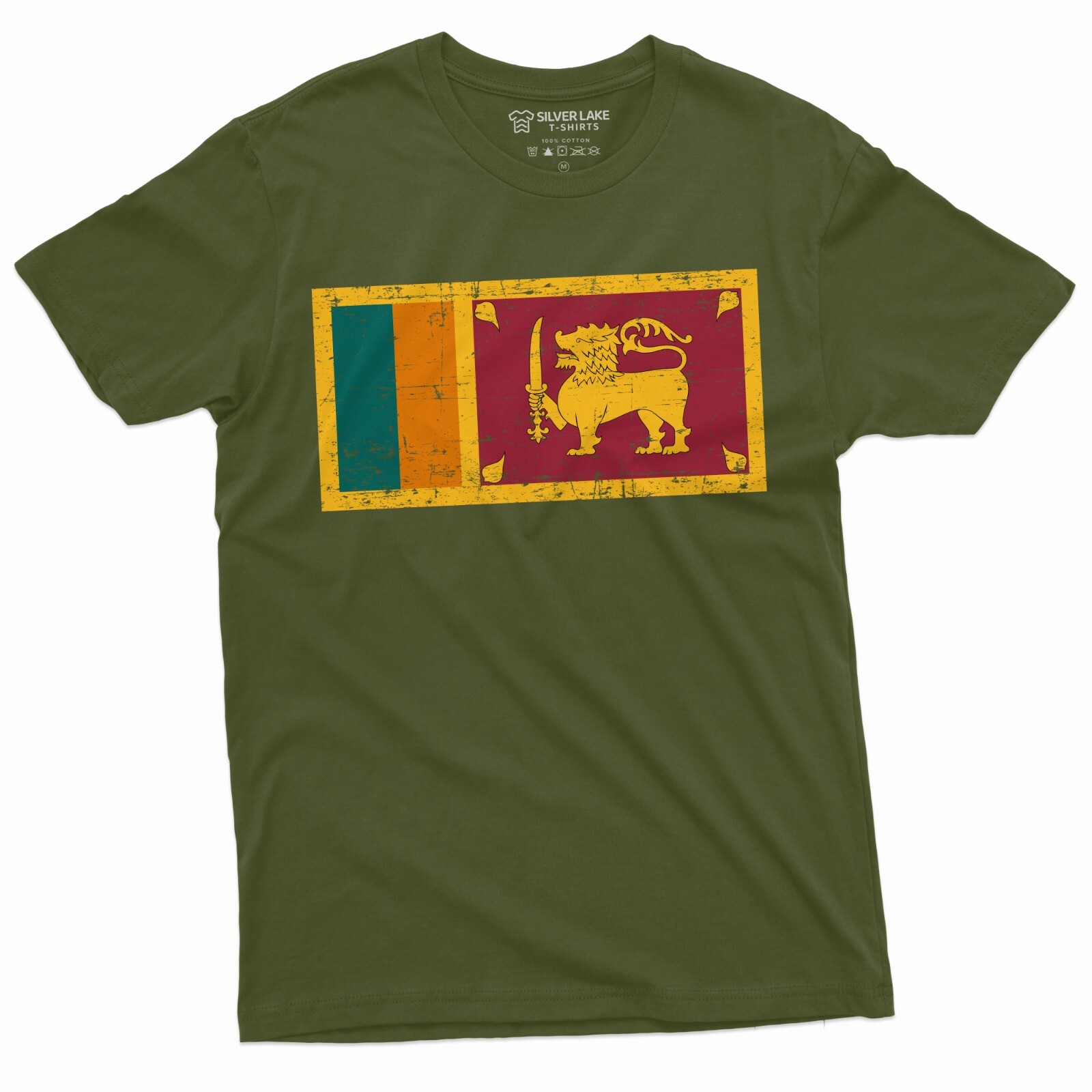 Sri Lanka Flag T-shirt Sri Lanka Coat of Arms nationality Patriotic Unisex Shirt