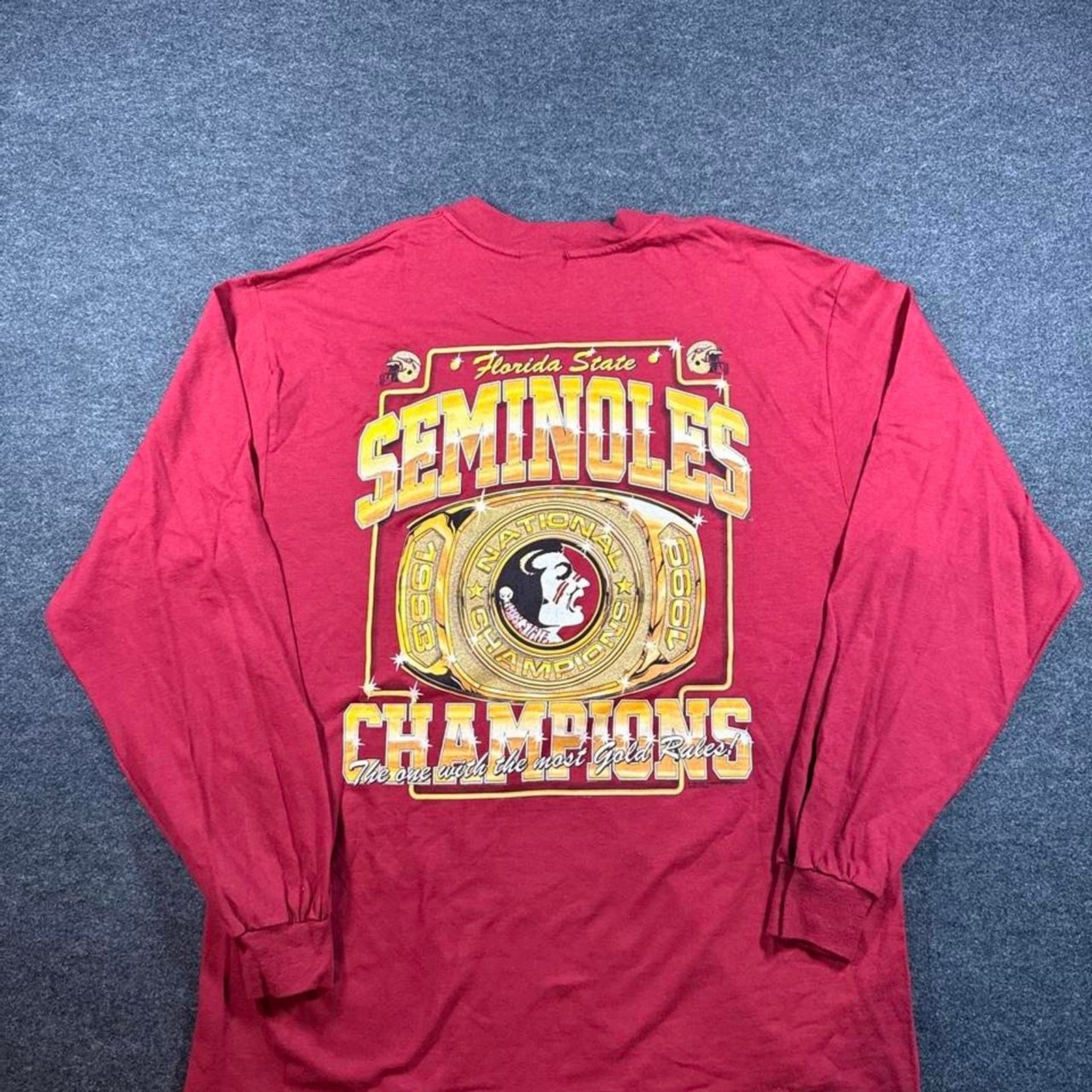 Vintage 1999 FSU Seminoles National Champions Long Sleeve Shirt – Size L