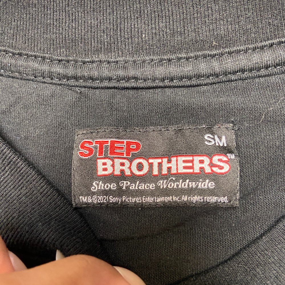 Step Brothers T Shirt Mens Small Black Movie They Grow Up So Fast Logo Crew Neck