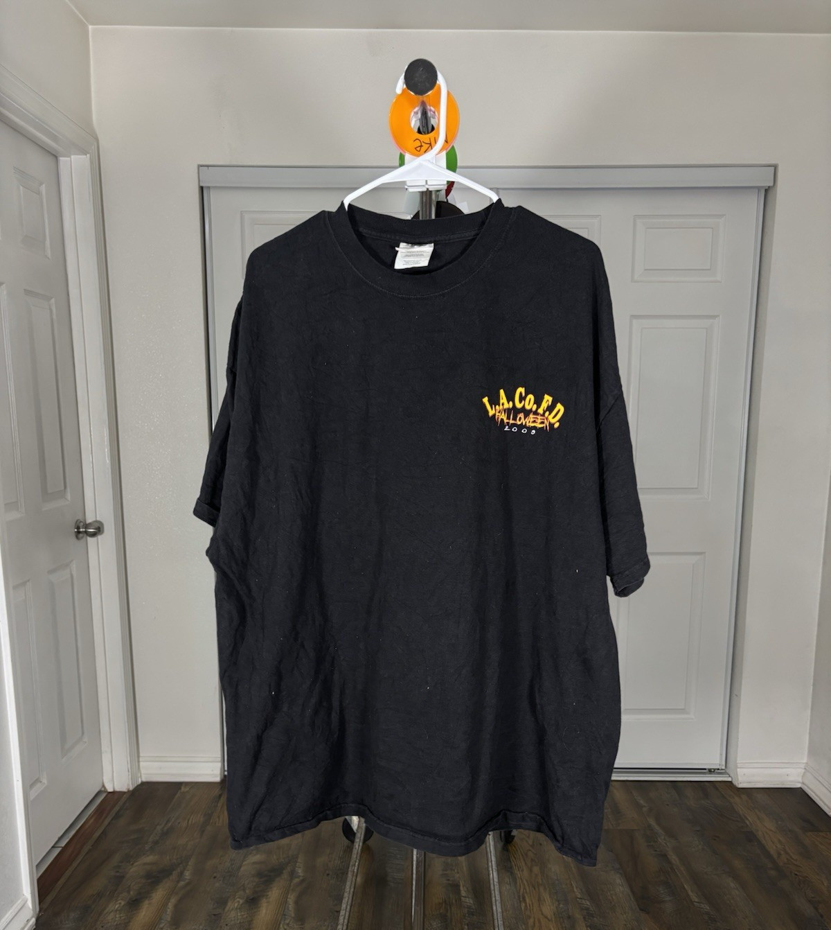 Port and Company LA Co FD Halloween 2009 Graphic Men&rsquo;s Black Tee 2XL
