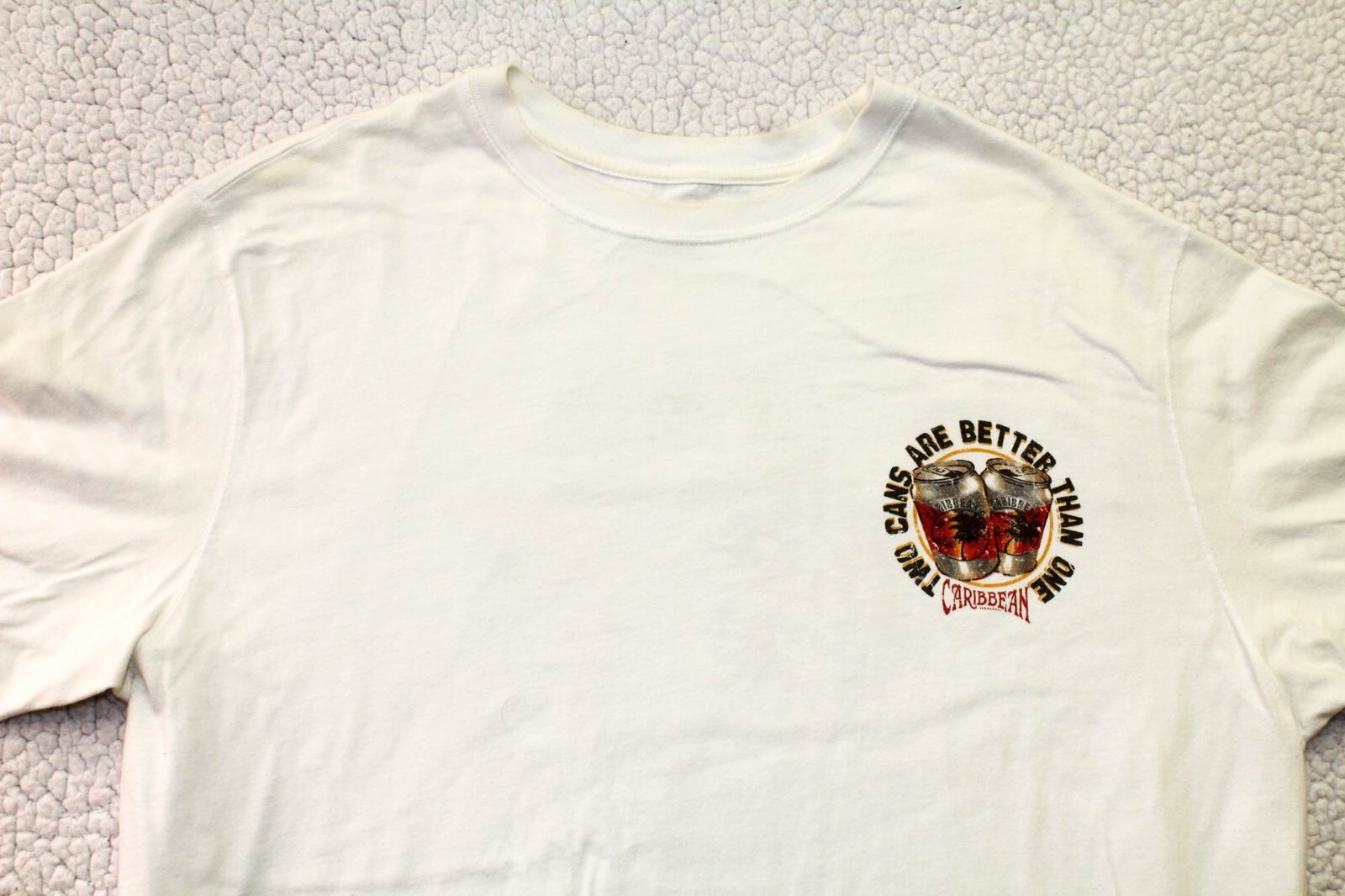 Caribbean Two Cans Are Better Than One Men&rsquo;s T-Shirt White 2XL