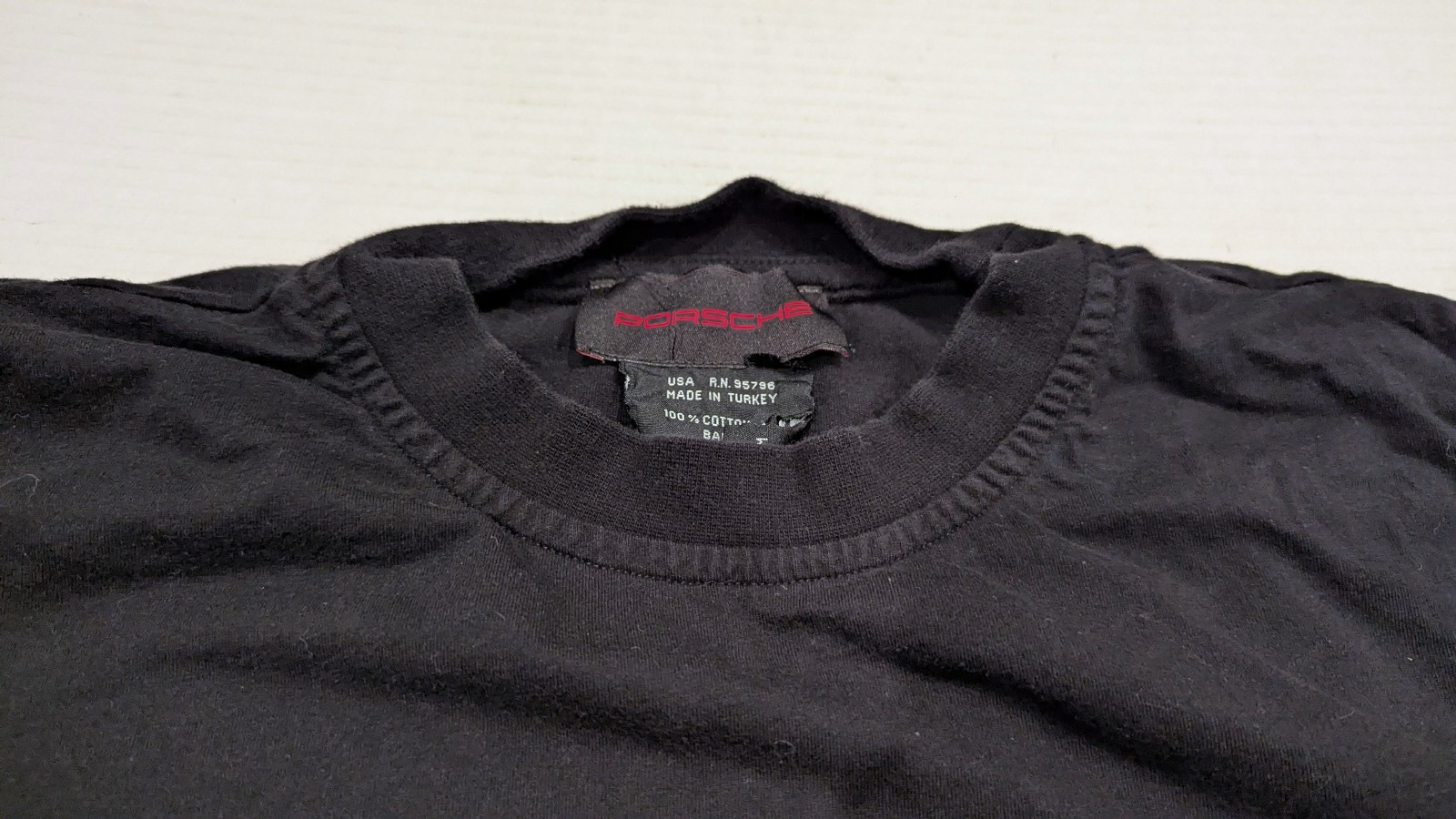 Vintage 90&rsquo;s PORSCHE Logo T-Shirt Size M – Official Porsche Tags – RARE!
