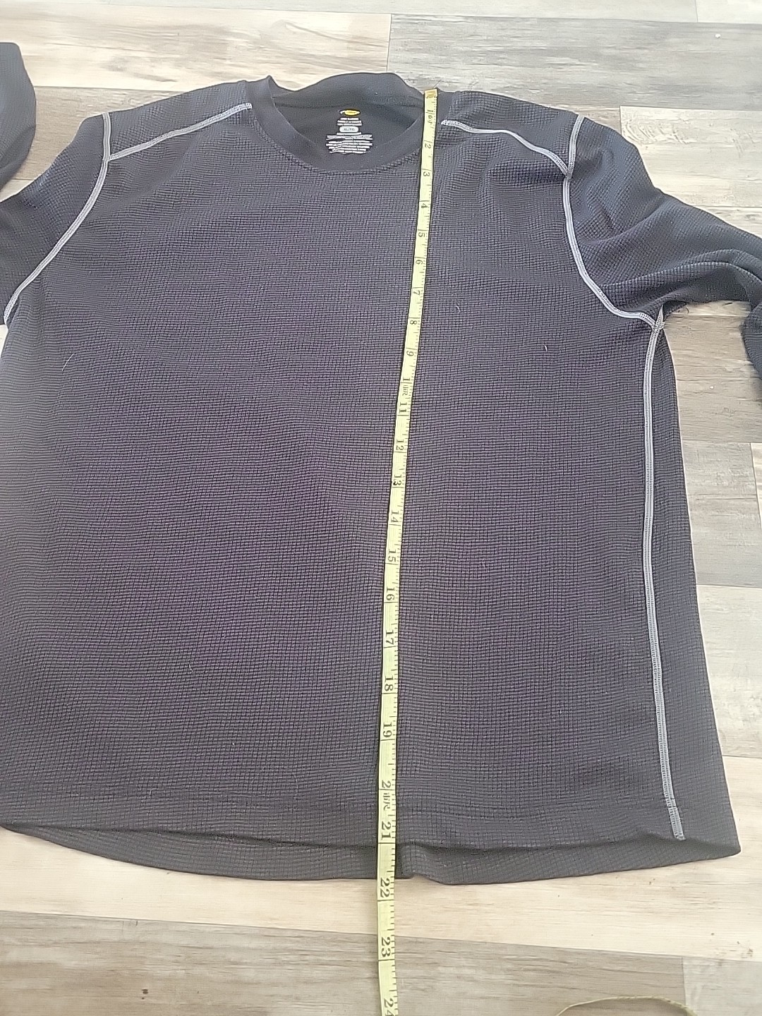 Bass Pro Shops Thermal Base layer Mens Size X Large Black Waffle Long Sleeve