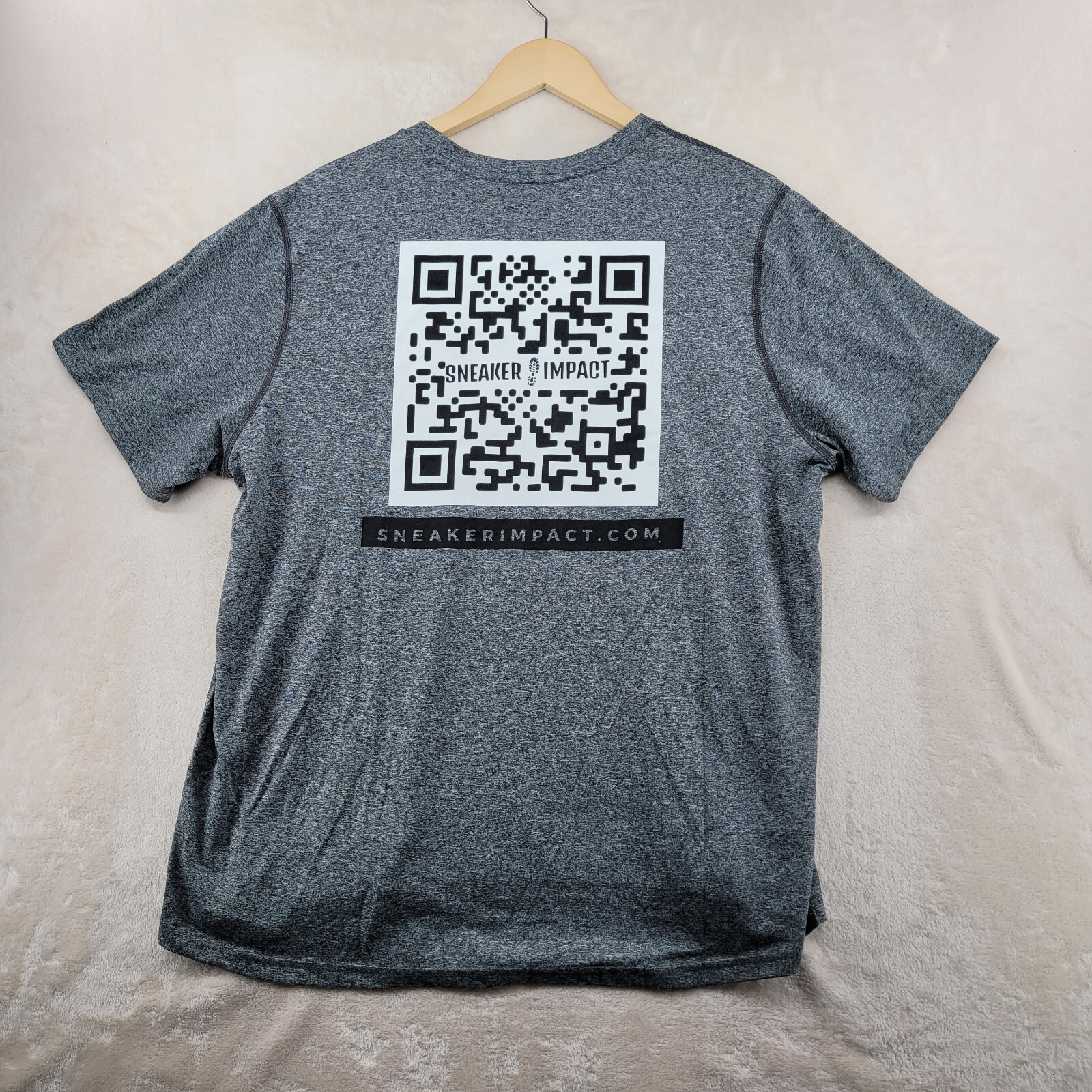 Adidas Creator Tee Men&rsquo;s Size XL Solid Gray Sneaker Impact Crew-Neck T-Shirt