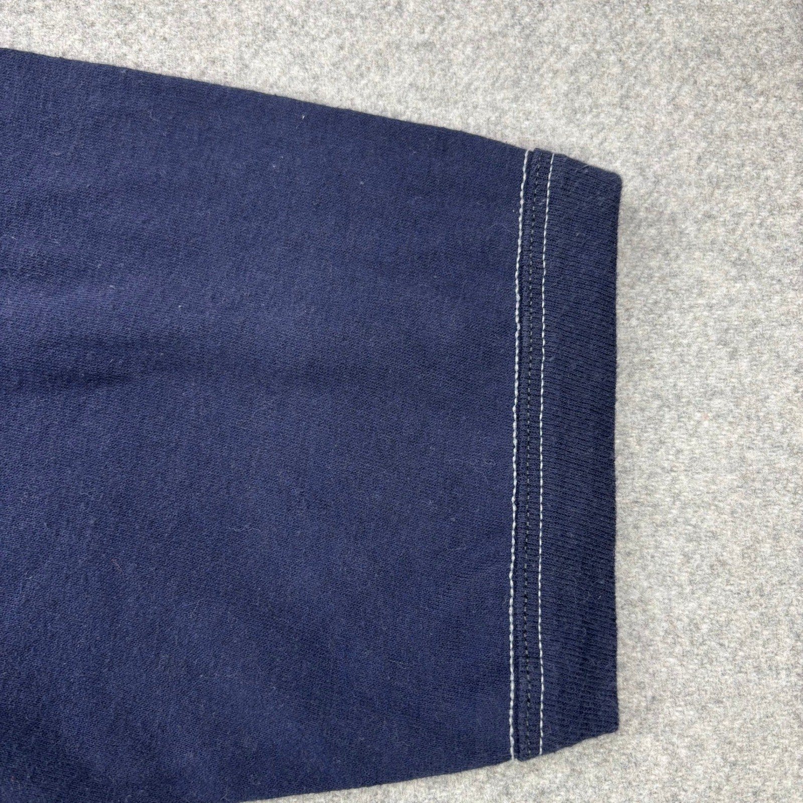Vintage 1970s Blue Blazers School Athletic T-Shirt XL Flocked Single Stitch