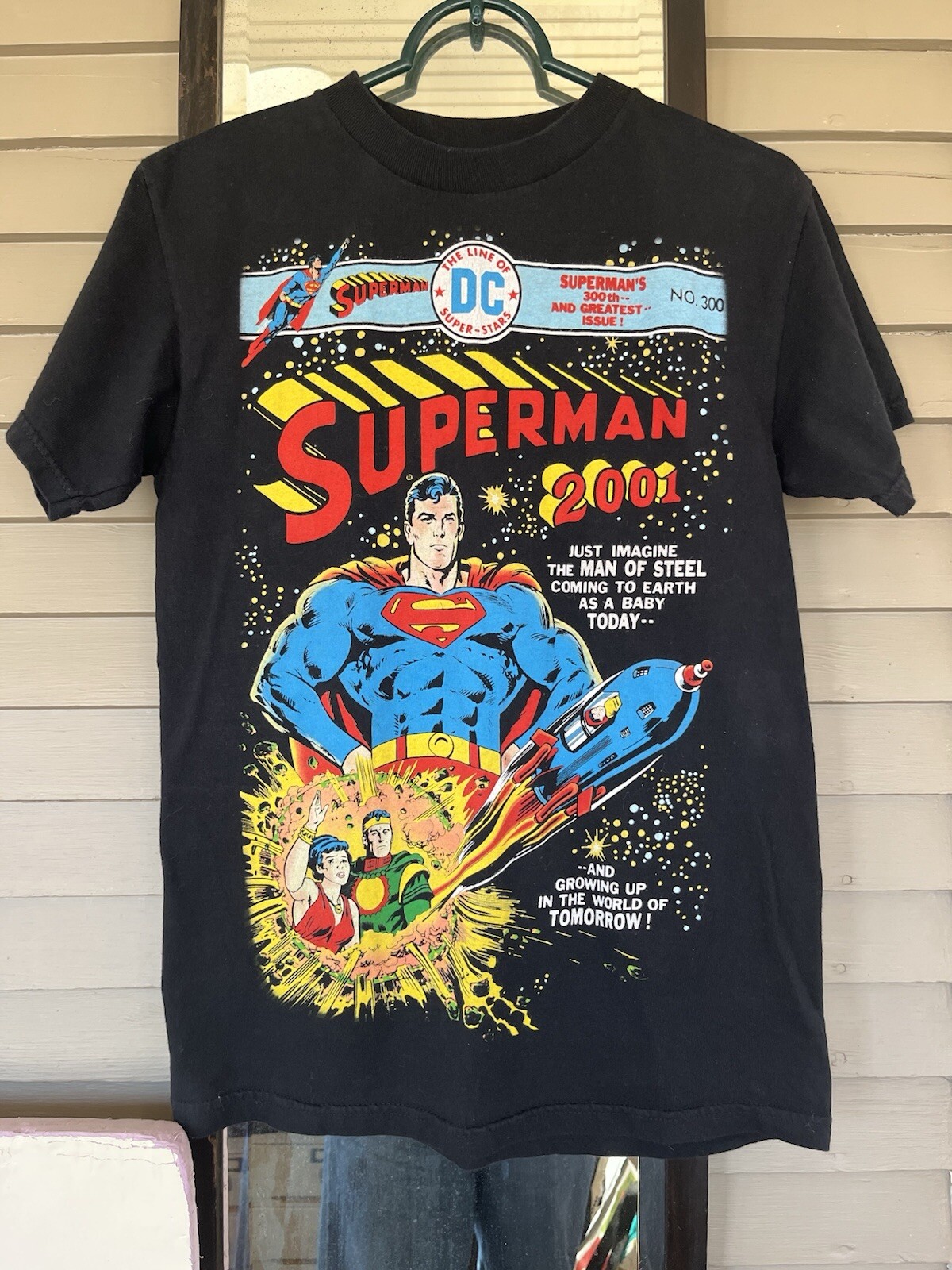 Vintage 2001 Superman&rsquo;s 300th & Greatest Issue DC Comics T Shirt Size S Unisex