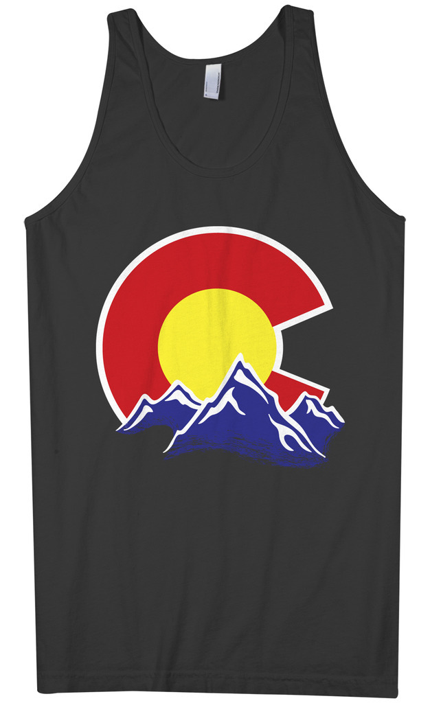 Threadrock Men&rsquo;s Colorado Mountain Tank Top state denver