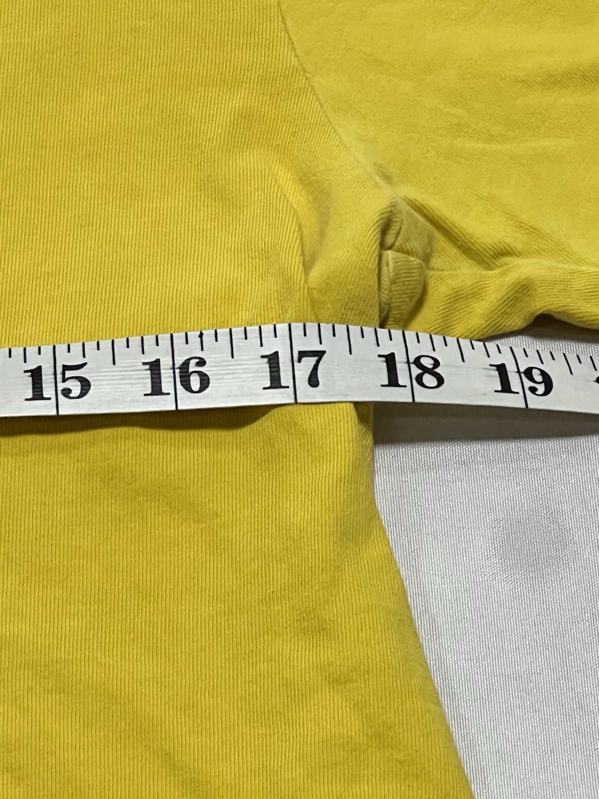 Vans Yellow T-Shirt with Logo On Back& Front Left Chest -Medium