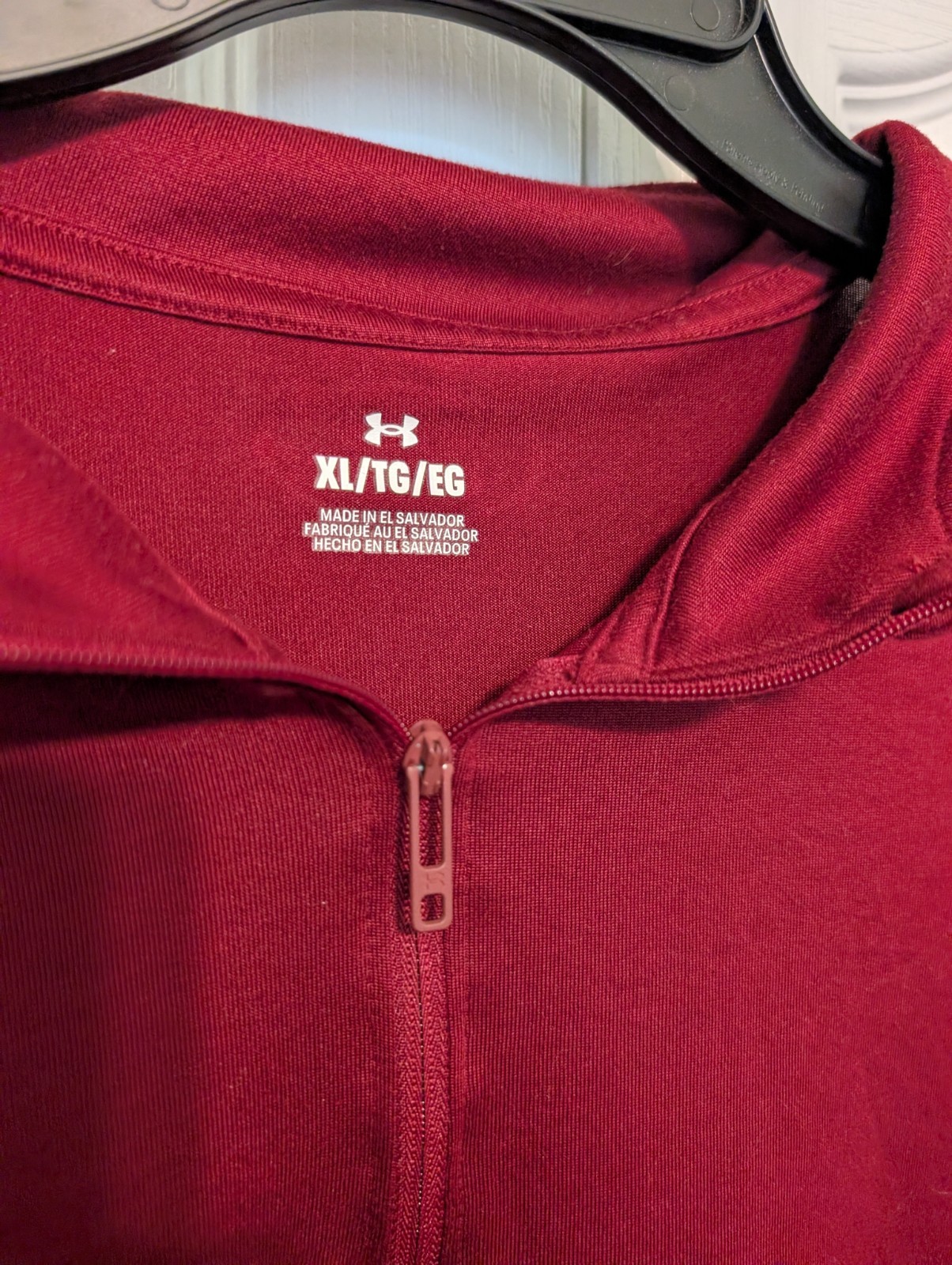 Under Armour Men&rsquo;s Maroon 1/4 Zip Pullover Long Sleeve Shirt Size XL
