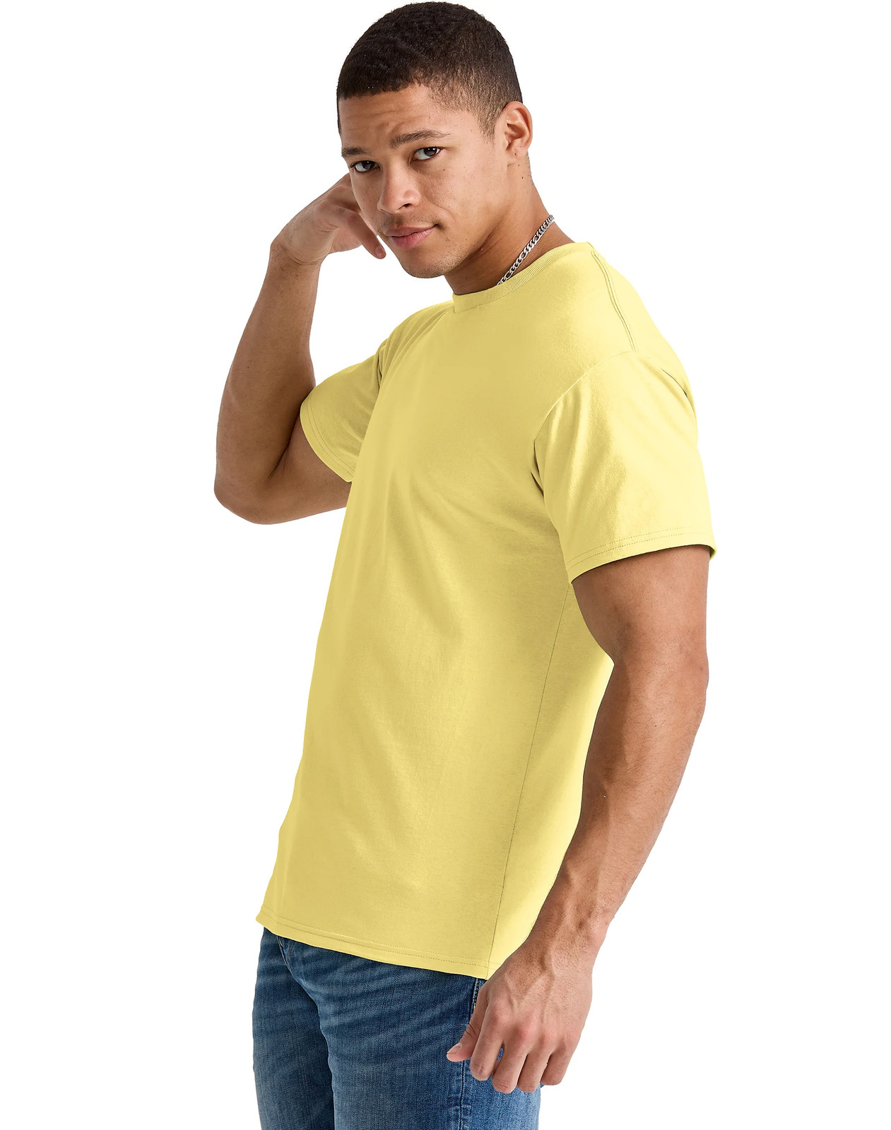 Hanes Men&rsquo;s T-Shirt Essentials Short Sleeve Tee 100% Cotton Crewneck Midweight