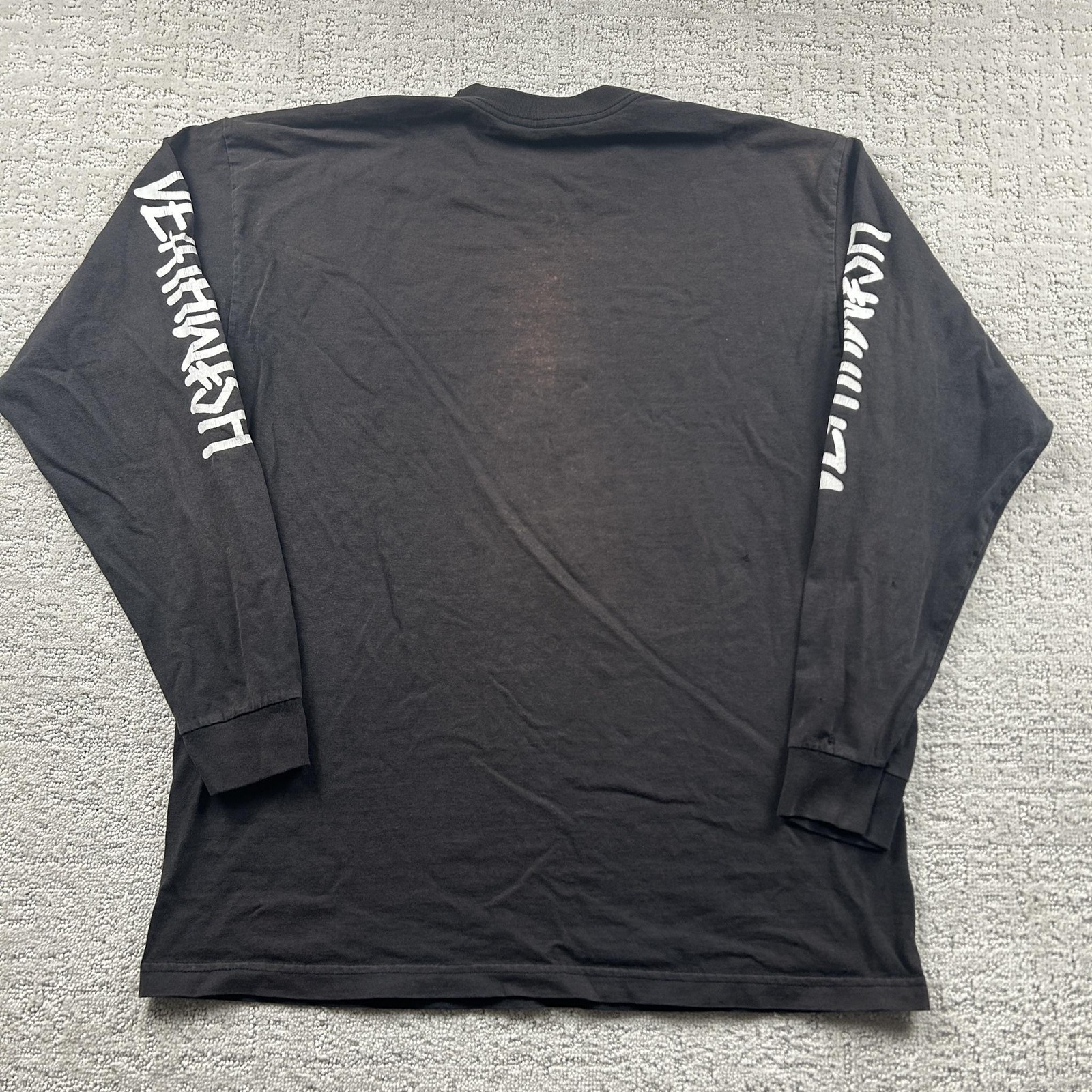 Deathwish Shirt Mens XL Black Logo Graphic Long Sleeve Tee Tagless Skateboard