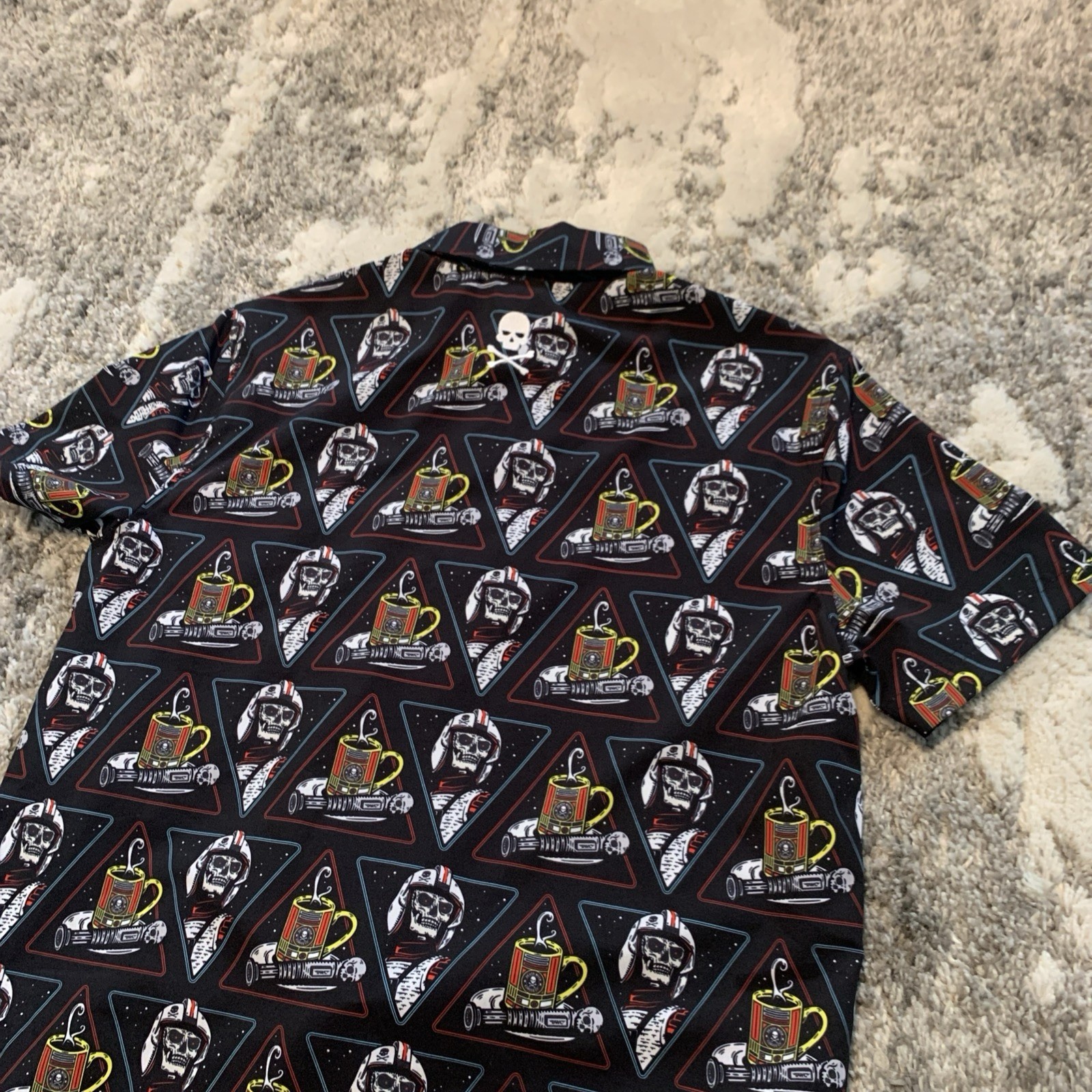 Death Wish Coffee Co. | Men’s Polo All Over Print Size Small