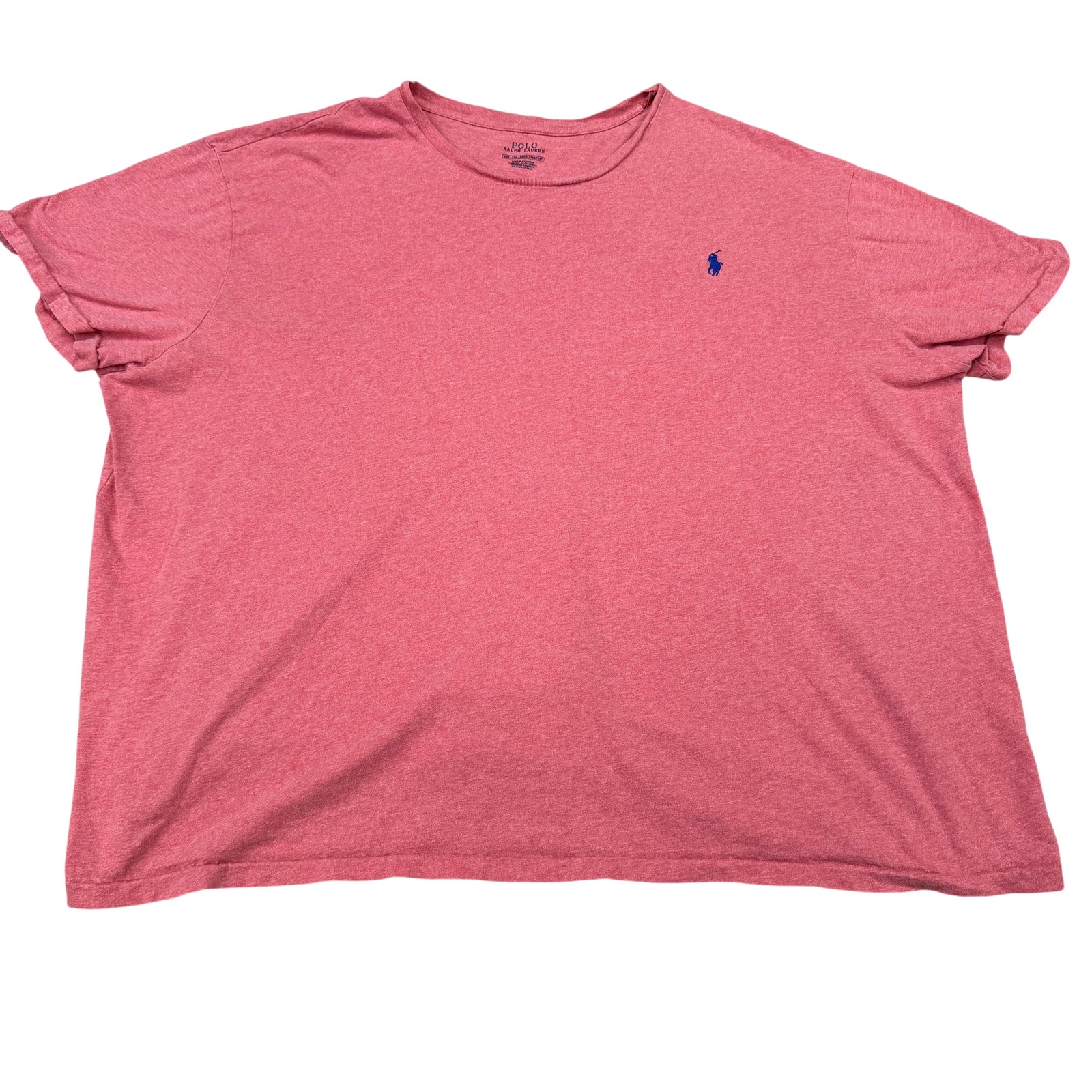 Polo Ralph Lauren Shirt Mens Big 3X Red Heather Crew Neck Pony Logo T-Shirt