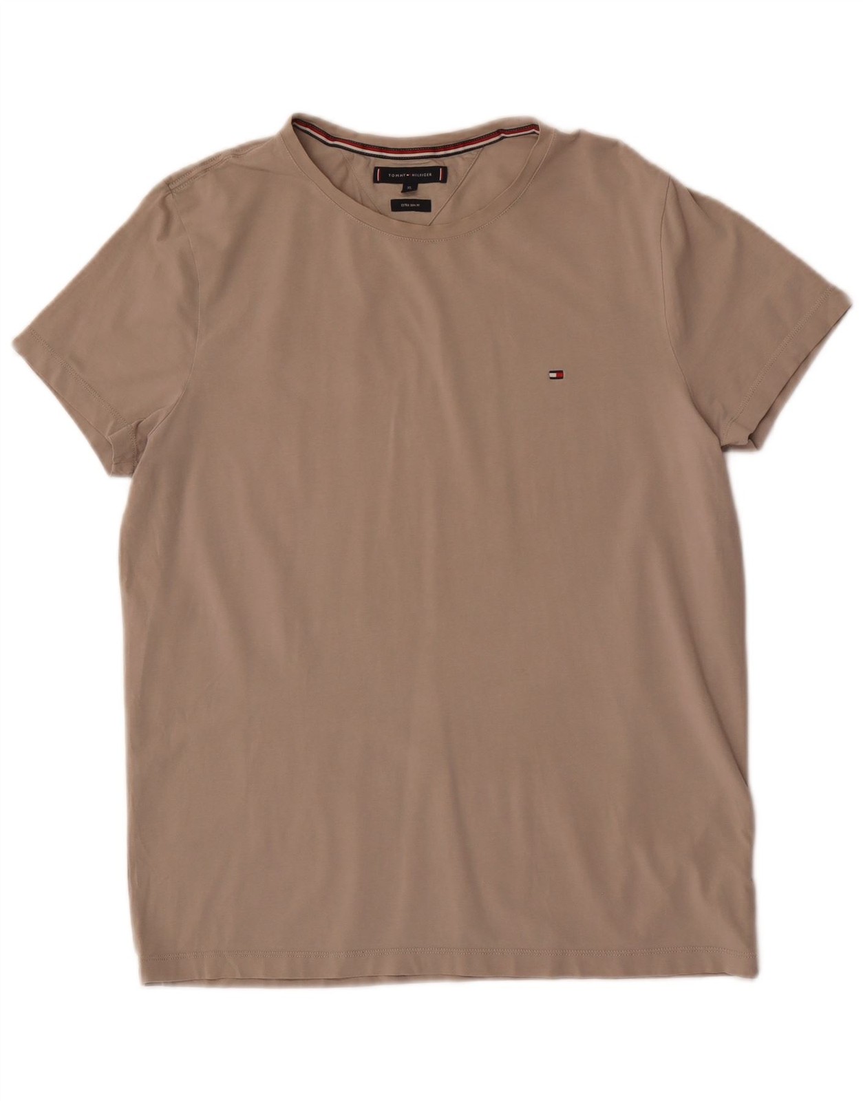 Tommy Hilfiger Mens Extra Slim T-Shirt Top XL Grey Cotton DK24