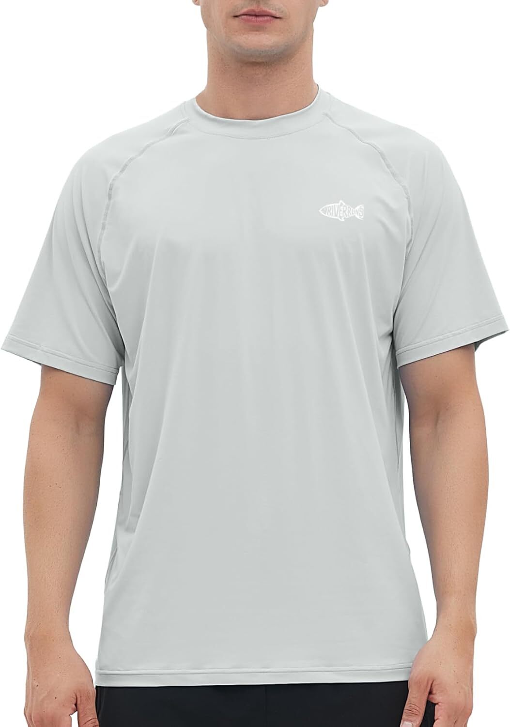 Men&rsquo;s Rash Guard Short Sleeve UPF 50 Quick Dry Sun Protection Fishing T Shirt