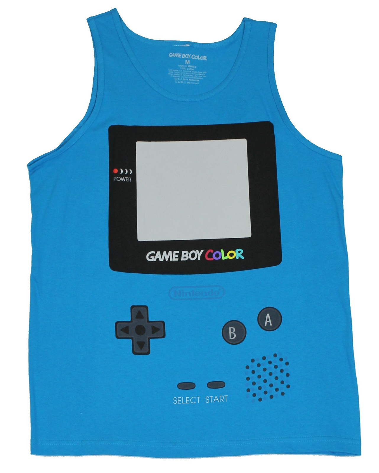 Game Boy Color Mens Tank Top – Giant Allover Gameboy Color Image