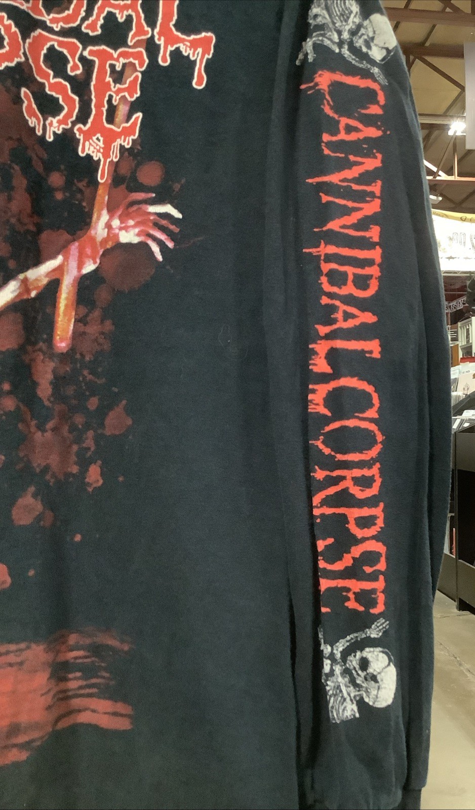 VINTAGE 2007 Cannibal Corpse Small Black Long Sleeve Band Tee (SEE PHOTOS)