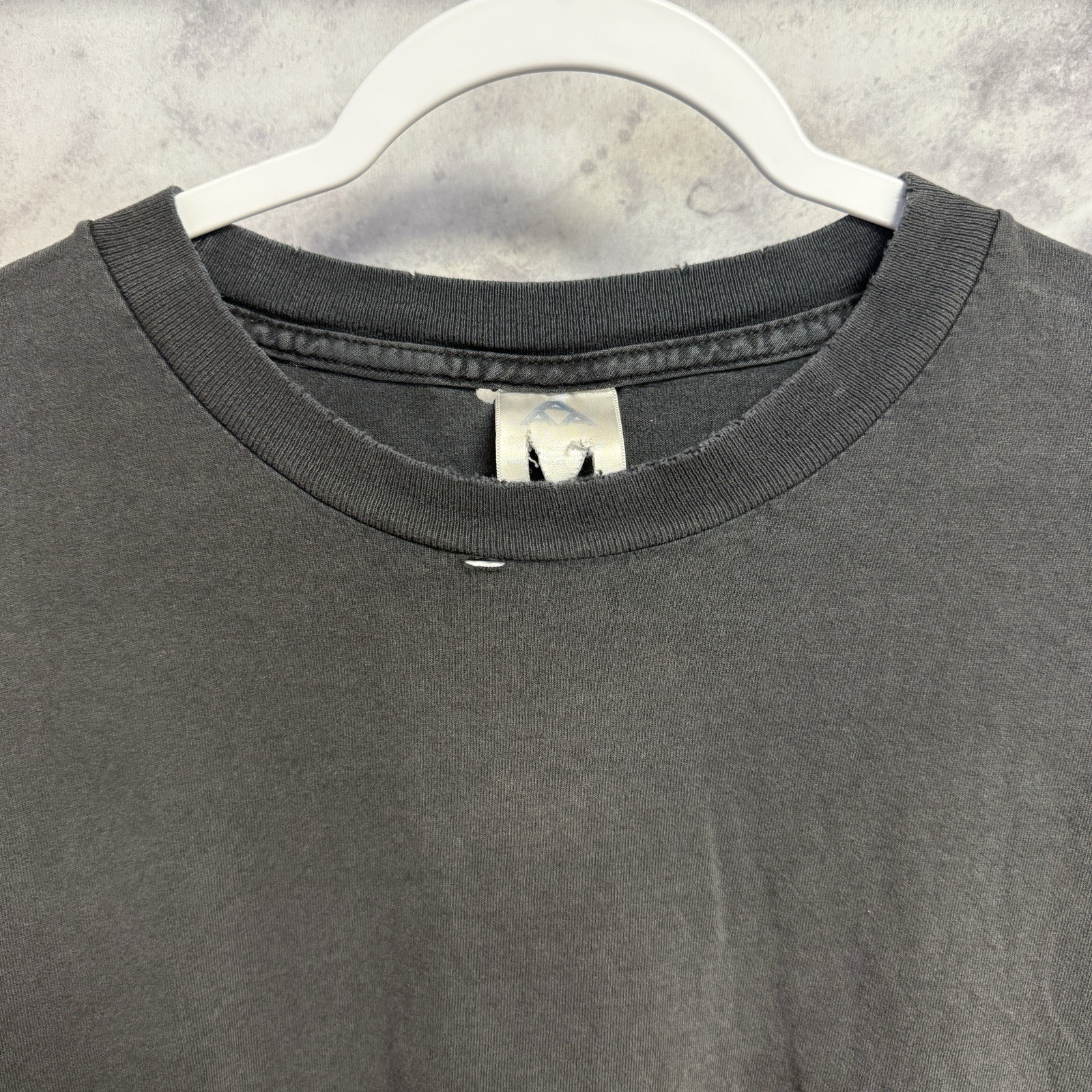 Vintage AAA Faded Black Skate Grunge T Shirt Mens 3XL Baggy