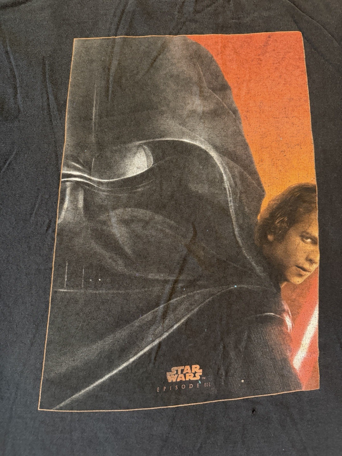 Vintage Star Wars Episode III Darth Vader Anakin Skywalker T-Shirt Black Adult L