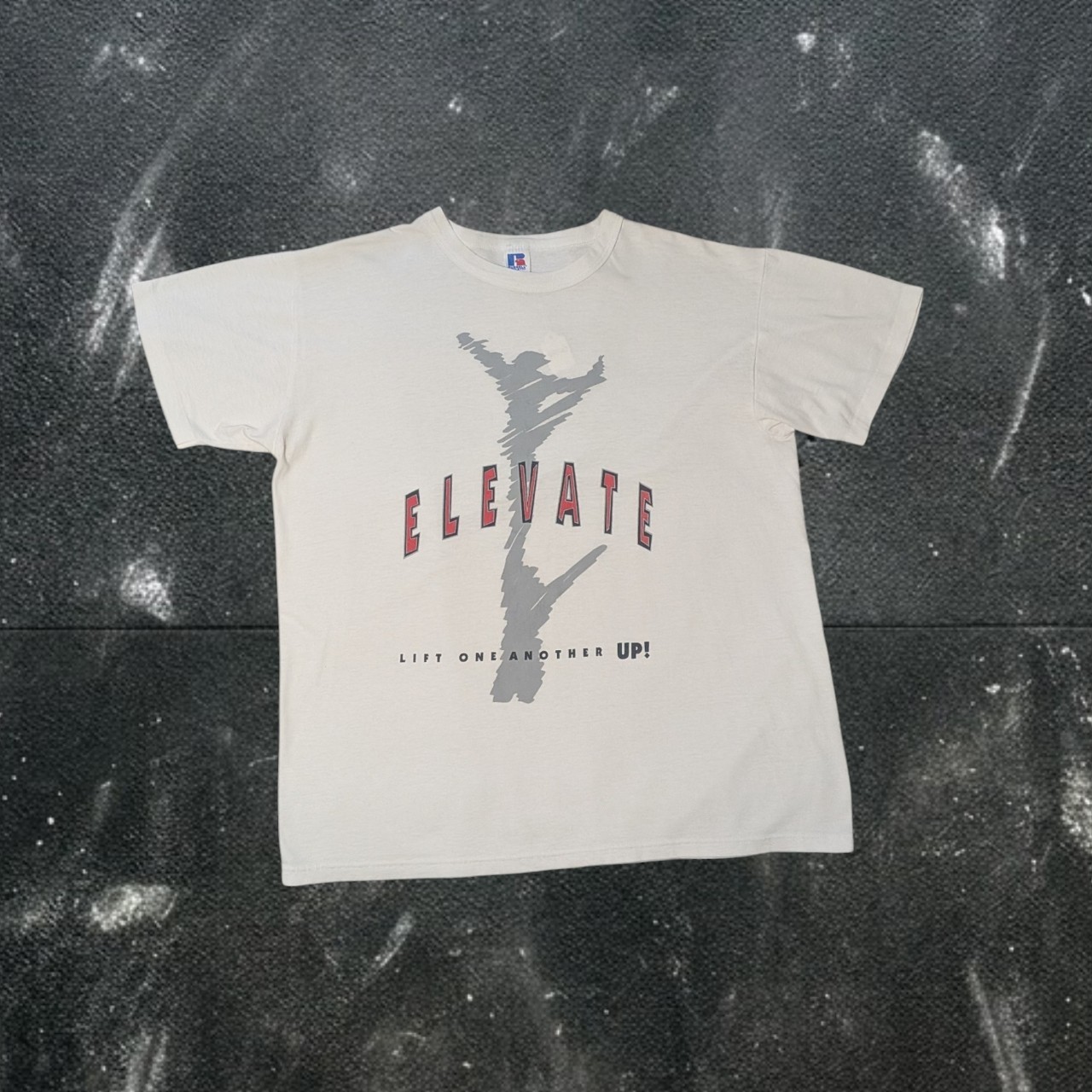 Russel Athletic Men&rsquo;s T-Shirt Size L VTG Elevate USA Made Single Stitch