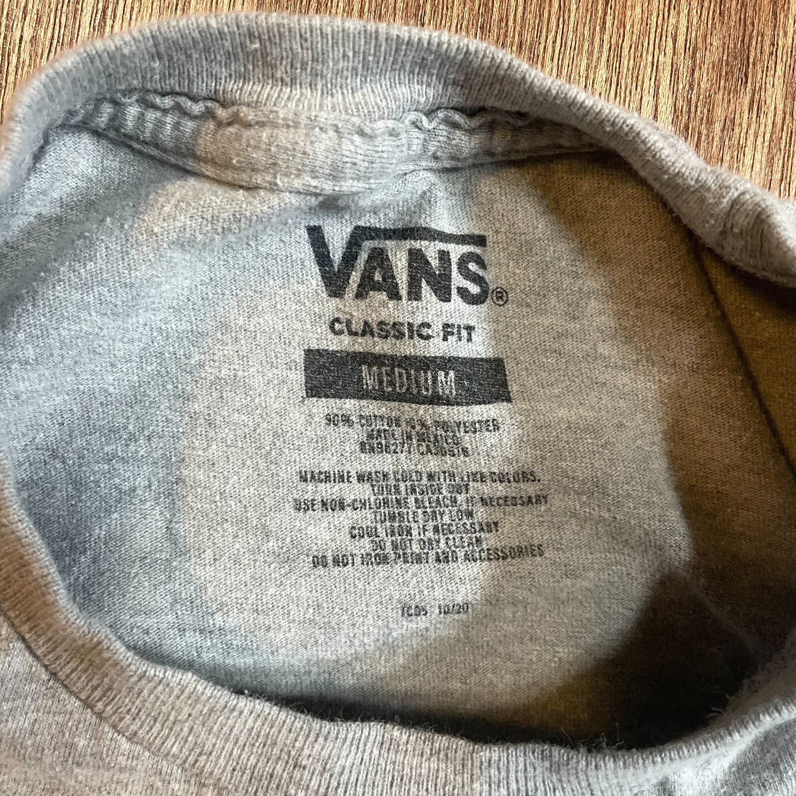 VANS Christmas Tree Medium Gray Short Sleeve T-Shirt