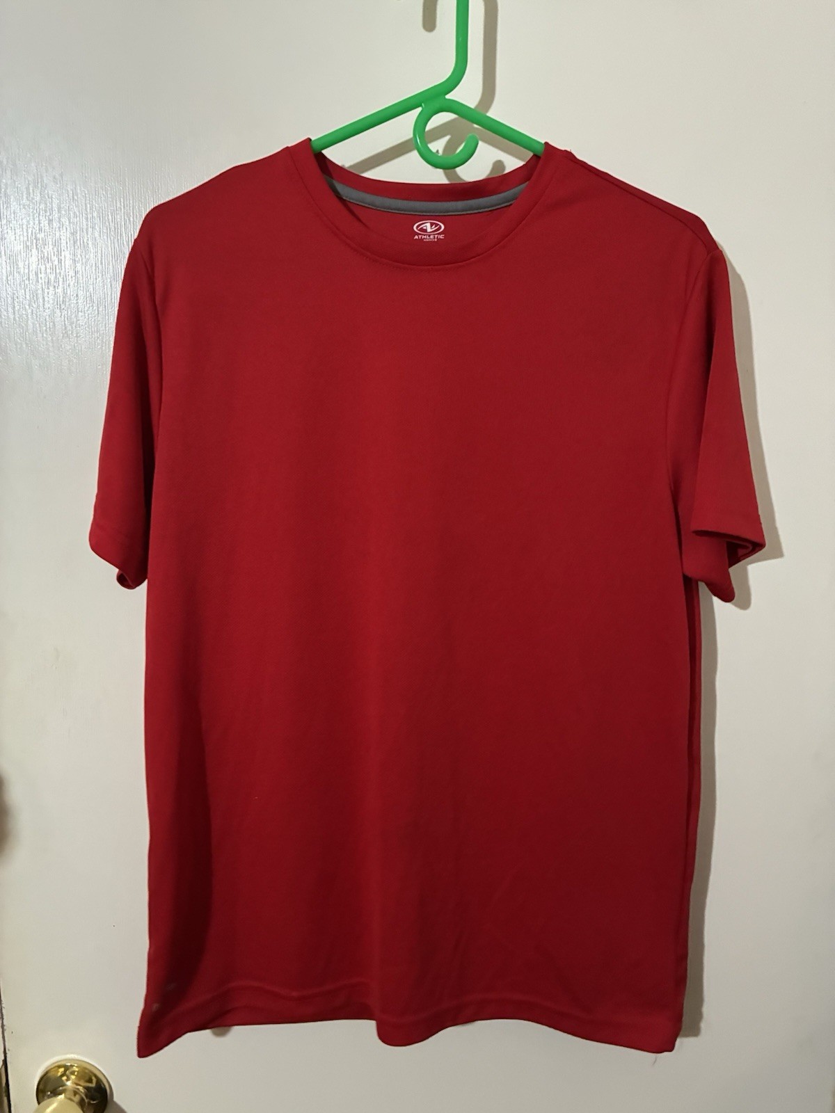 Athletic Works DriWorks Adult Medium (38-40) Red 100% Polyester T-Shirt