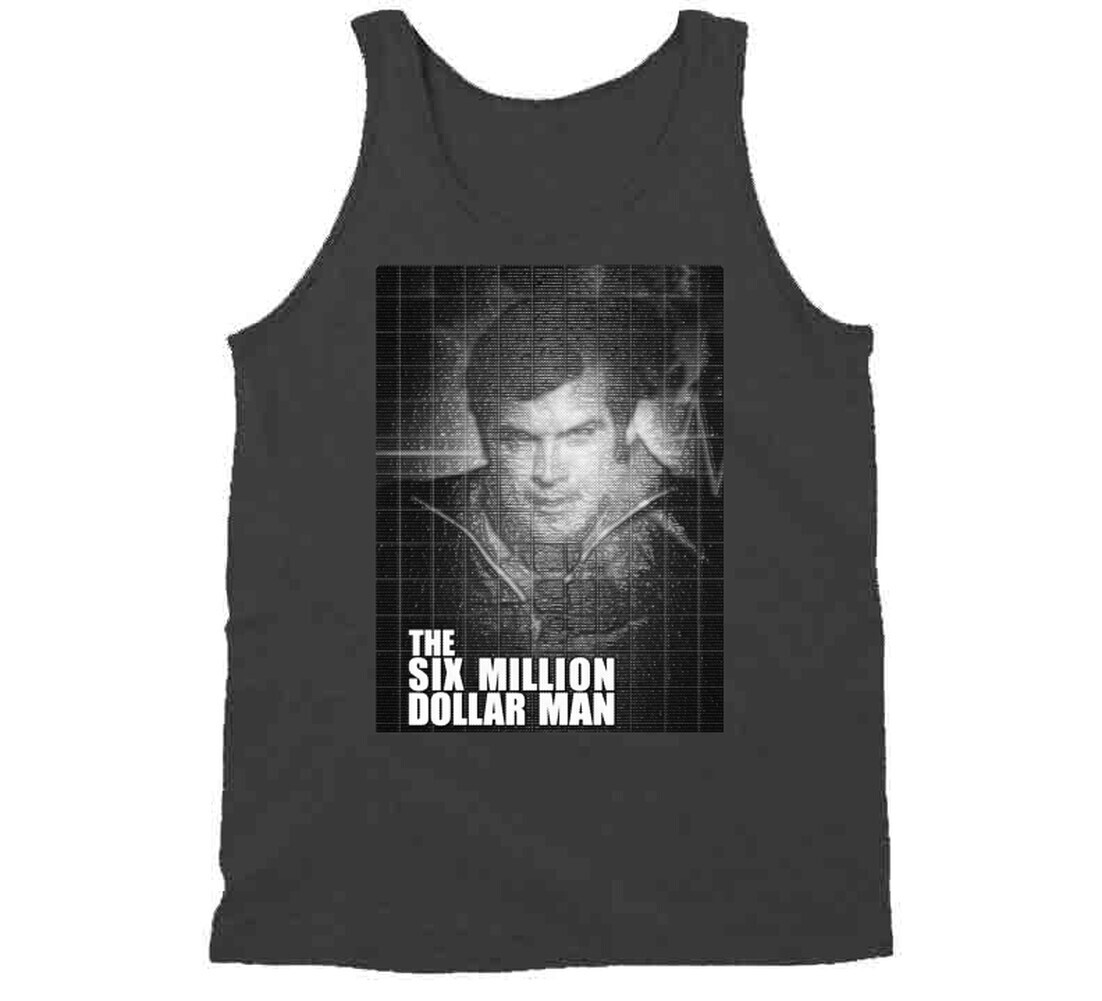 Six Million Dollar Man Lee Majors 70s Classic Tv T Shirt