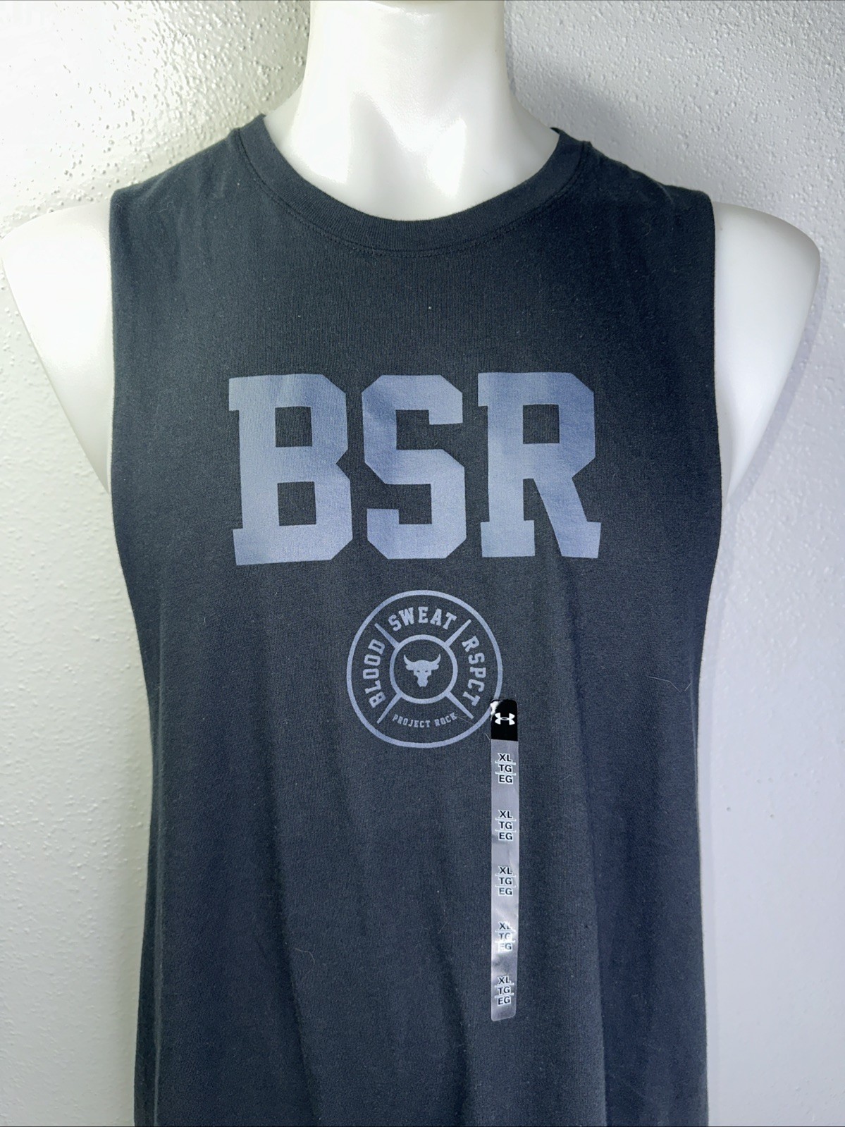 Under Armour Men’s Project Rock BSR Graphic Tank Top Size Medium