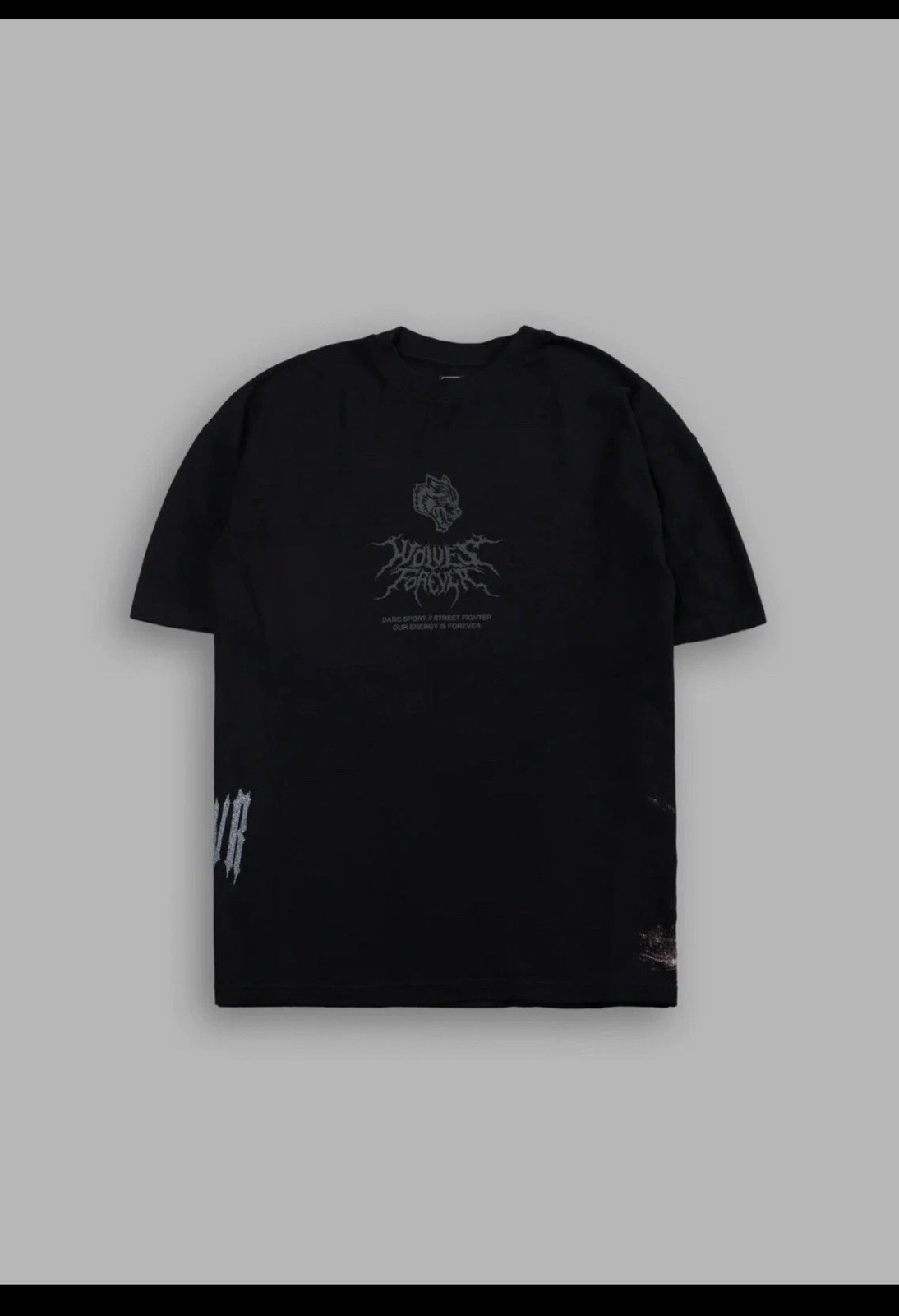 DARC SPORT STREET FIGHTER KEN « SIDE BY SIDE » SERIES OVERSIZED TEE IN BLACK XL