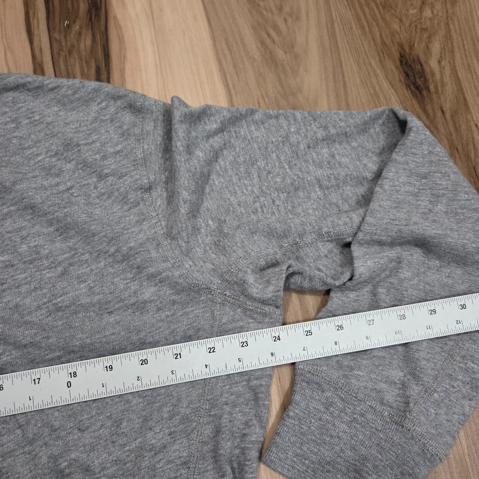 Rag & Bone Henley Shirt Mens XL Heather Gray Long Sleeve Cotton Grunge