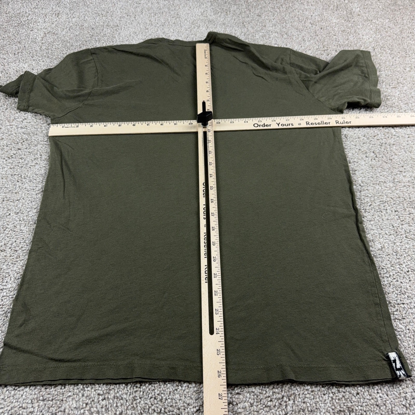 Paka Shirt Mens Medium Green Baby Alpaca Wool Blend Crew Neck Short Sleeve