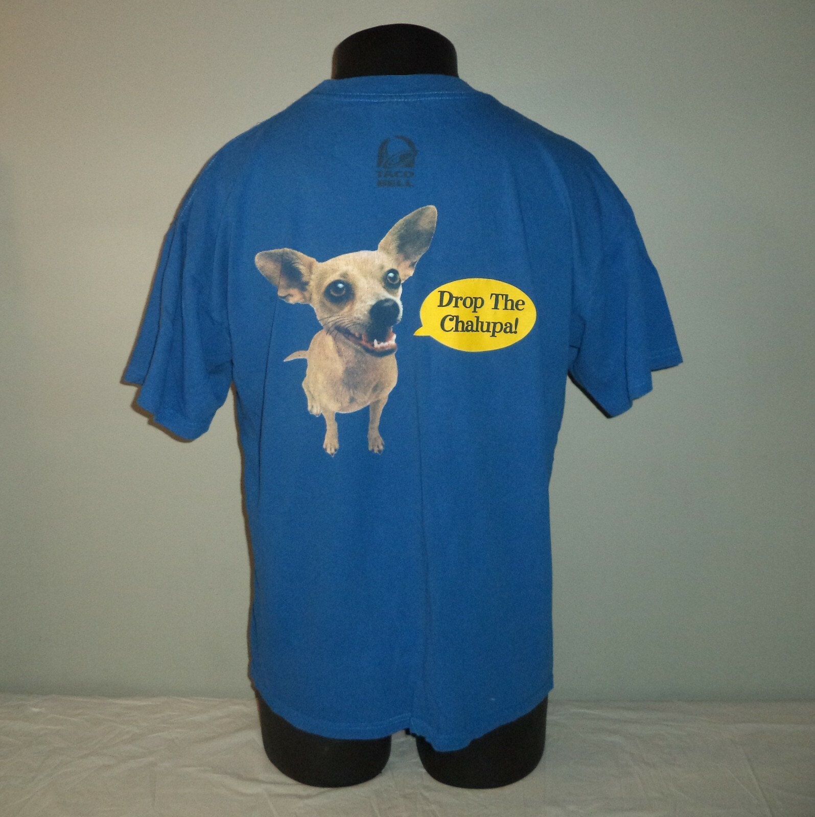 Vintage 1999 Taco Bell Drop The Chalupa Chihuahua Dog Shirt Adult L 1990s 90