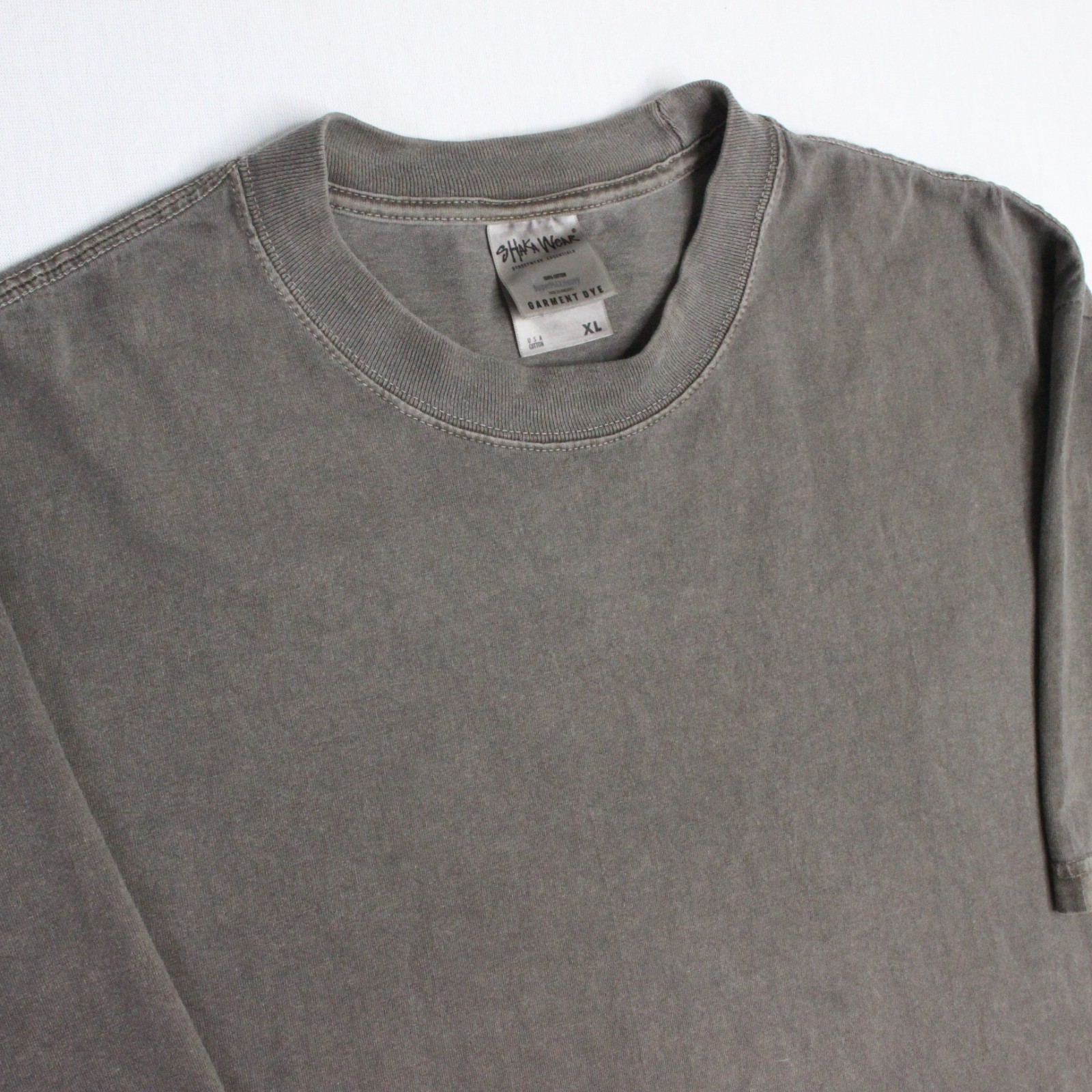 Shaka Wear Super Max Heavyweight T Shirt Grey Wash Men’s XL Blank Streetwear