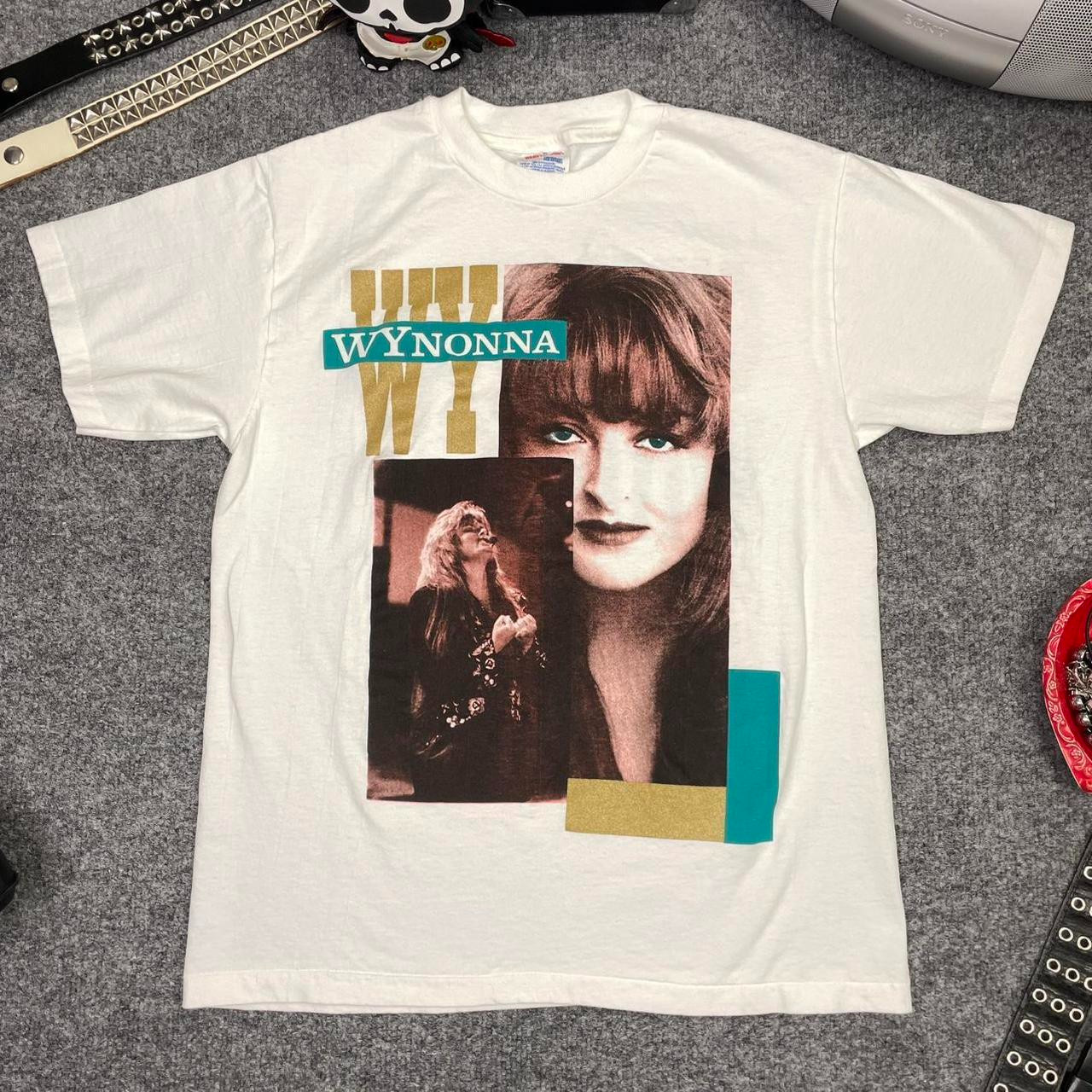 vintage 90s wynonna judd tour t-shirt white 1994 reprint 2 sided PA6071